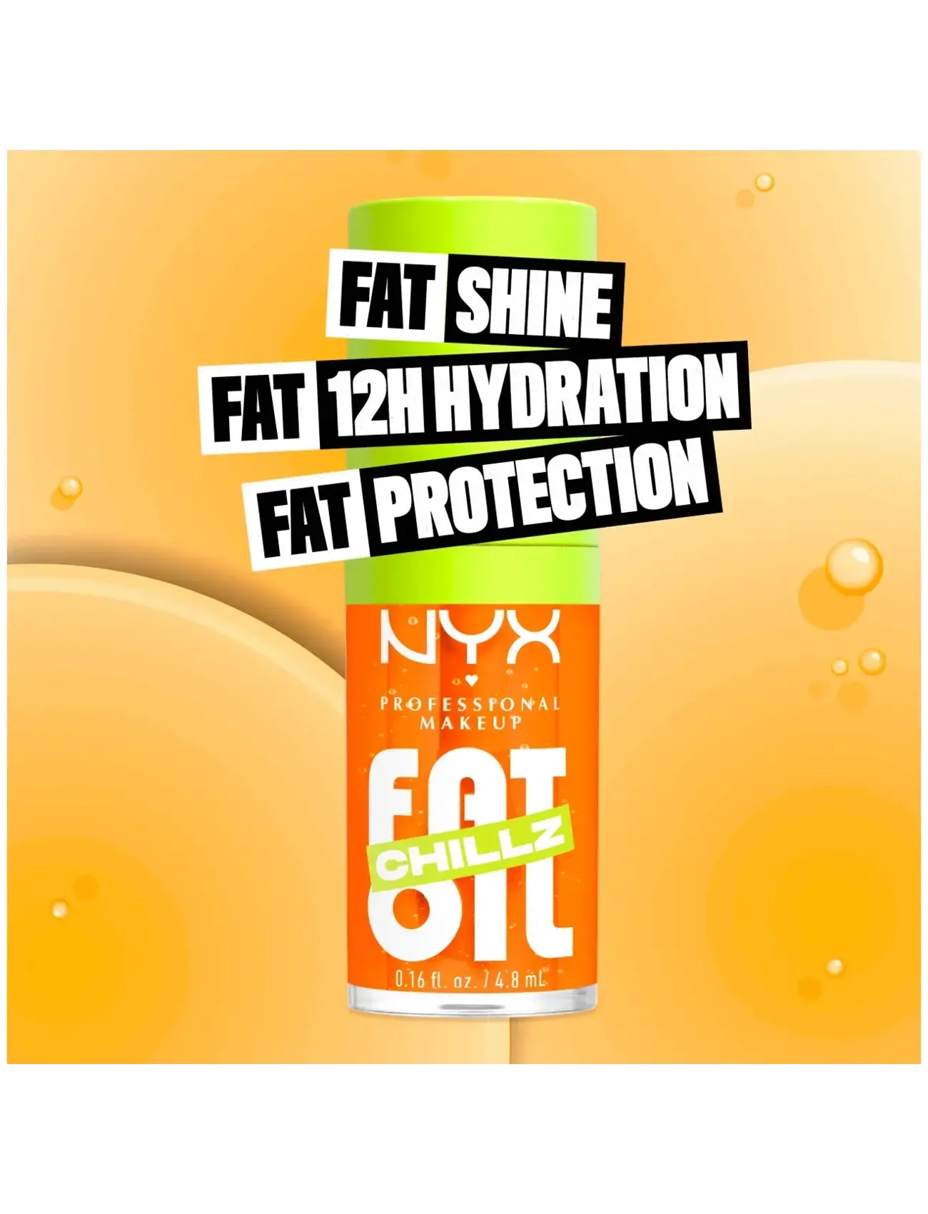 NYX Professional Makeup - NYX Professional Makeup Fat Oil Chillz Lip Drip Lip Oil 15 Citrus Chiller 4,8 ml - makeup - citrus chiller - 2