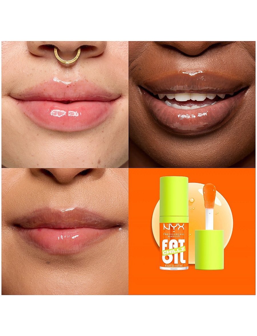 NYX Professional Makeup - NYX Professional Makeup Fat Oil Chillz Lip Drip Lip Oil 15 Citrus Chiller 4,8 ml - smink - citrus chiller - 0