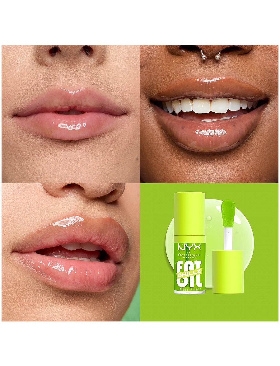 NYX Professional Makeup - NYX Professional Makeup Fat Oil Chillz Lip Drip Lip Oil 19 Kiwi Freezie 4,8 ml - smink - kiwi freezie - 0