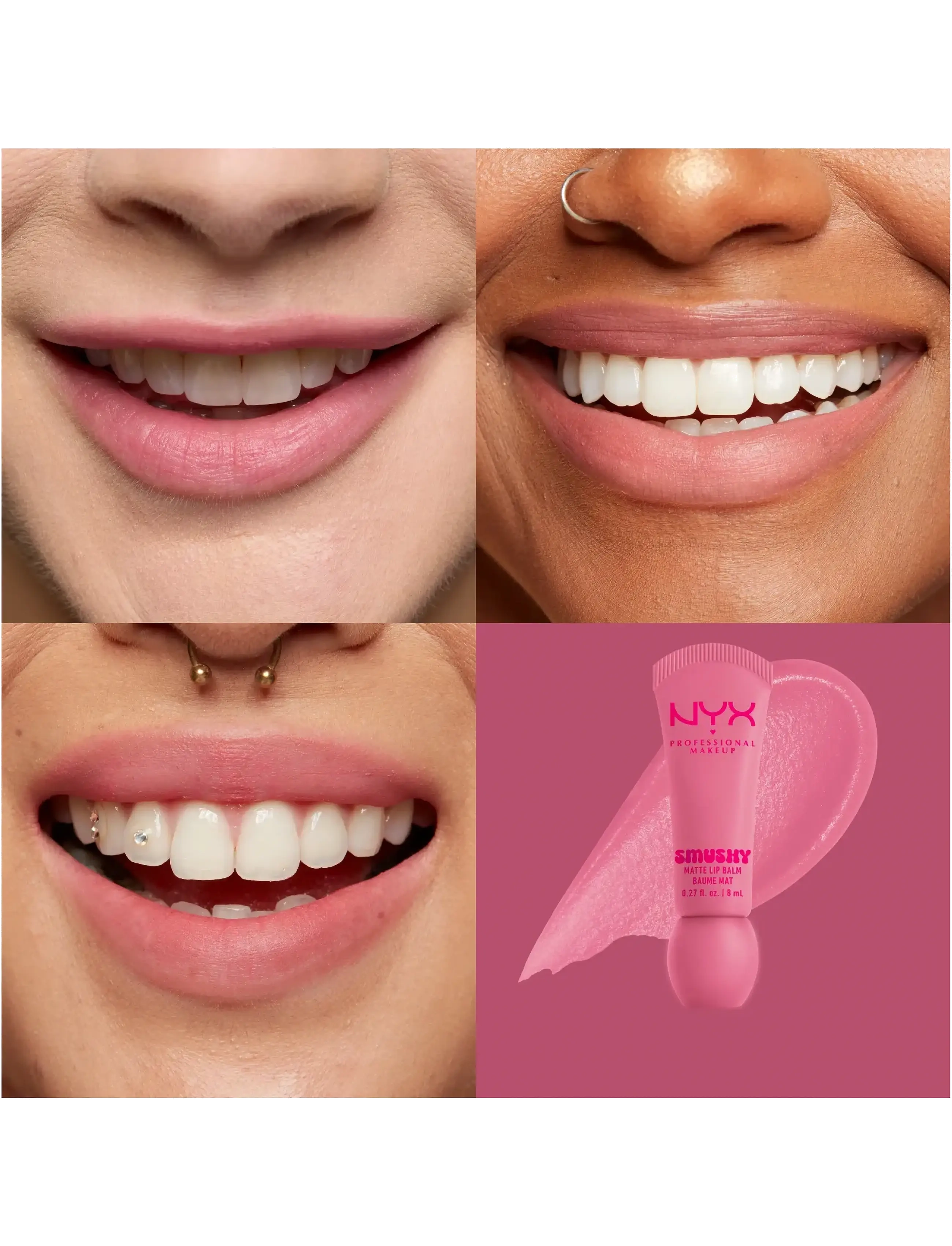 NYX Professional Makeup - NYX Professional Makeup Smushy Matte Lip Balm - læbepomade - swipe sesh - 1