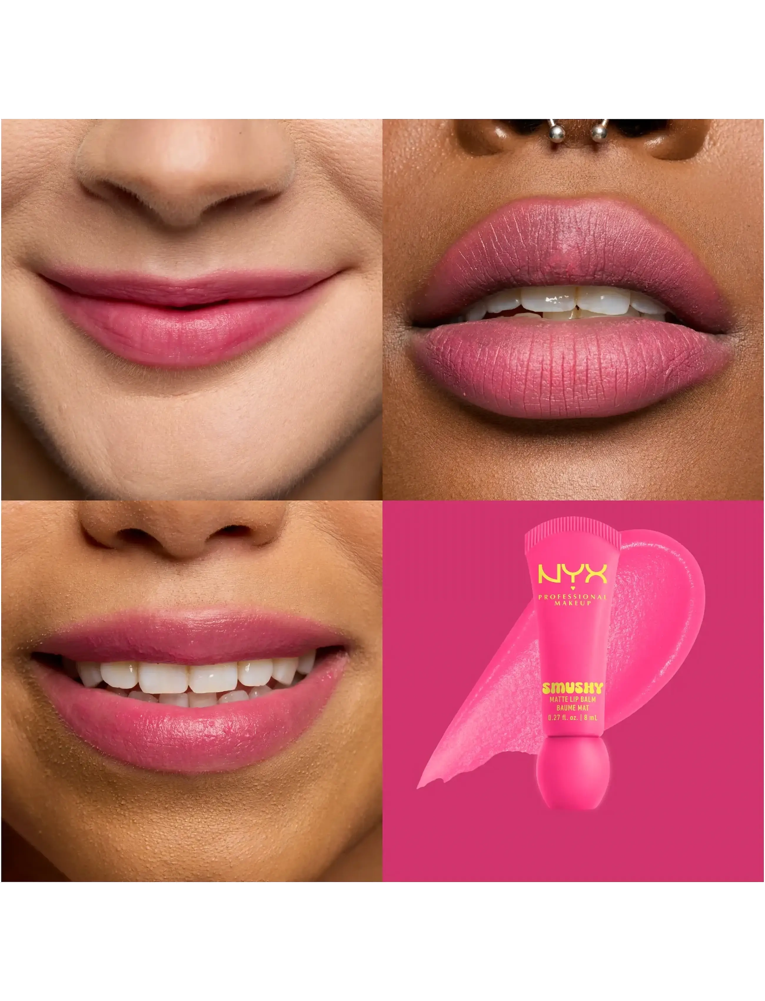 NYX Professional Makeup - NYX Professional Makeup Smushy Matte Lip Balm - læbepomade - sweet smack - 1