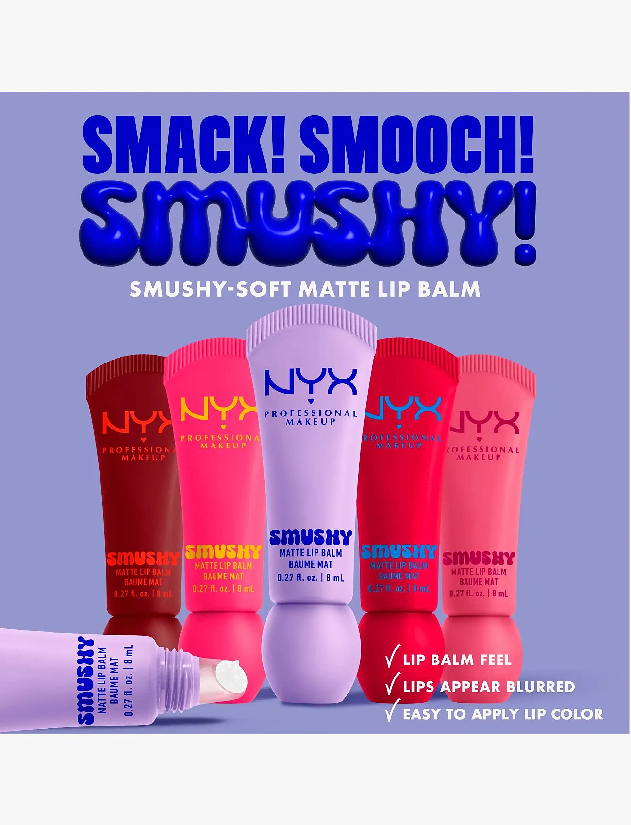 NYX Professional Makeup - NYX Professional Makeup Smushy Matte Lip Balm - læbepomade - sassy stuff - 2