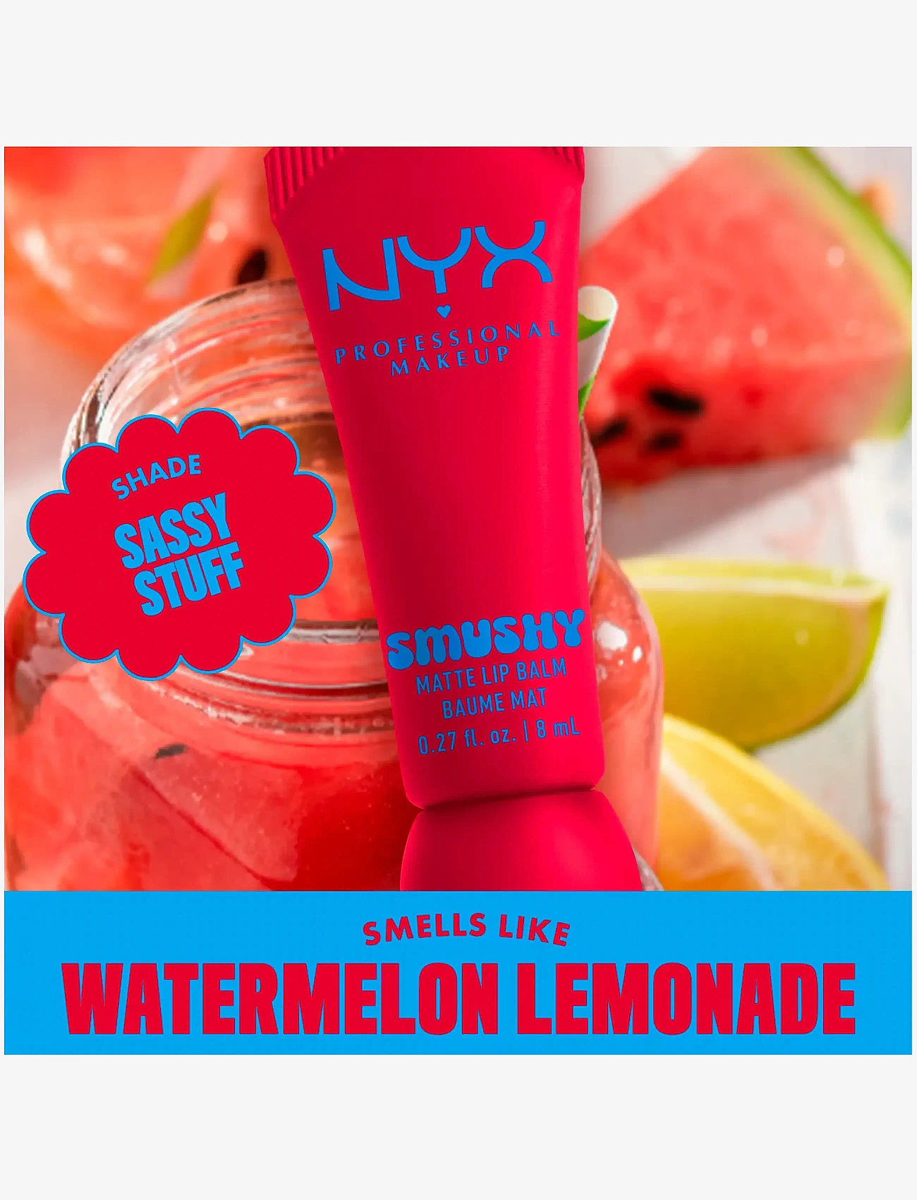 NYX Professional Makeup - NYX Professional Makeup Smushy Matte Lip Balm - læbepomade - sassy stuff - 5