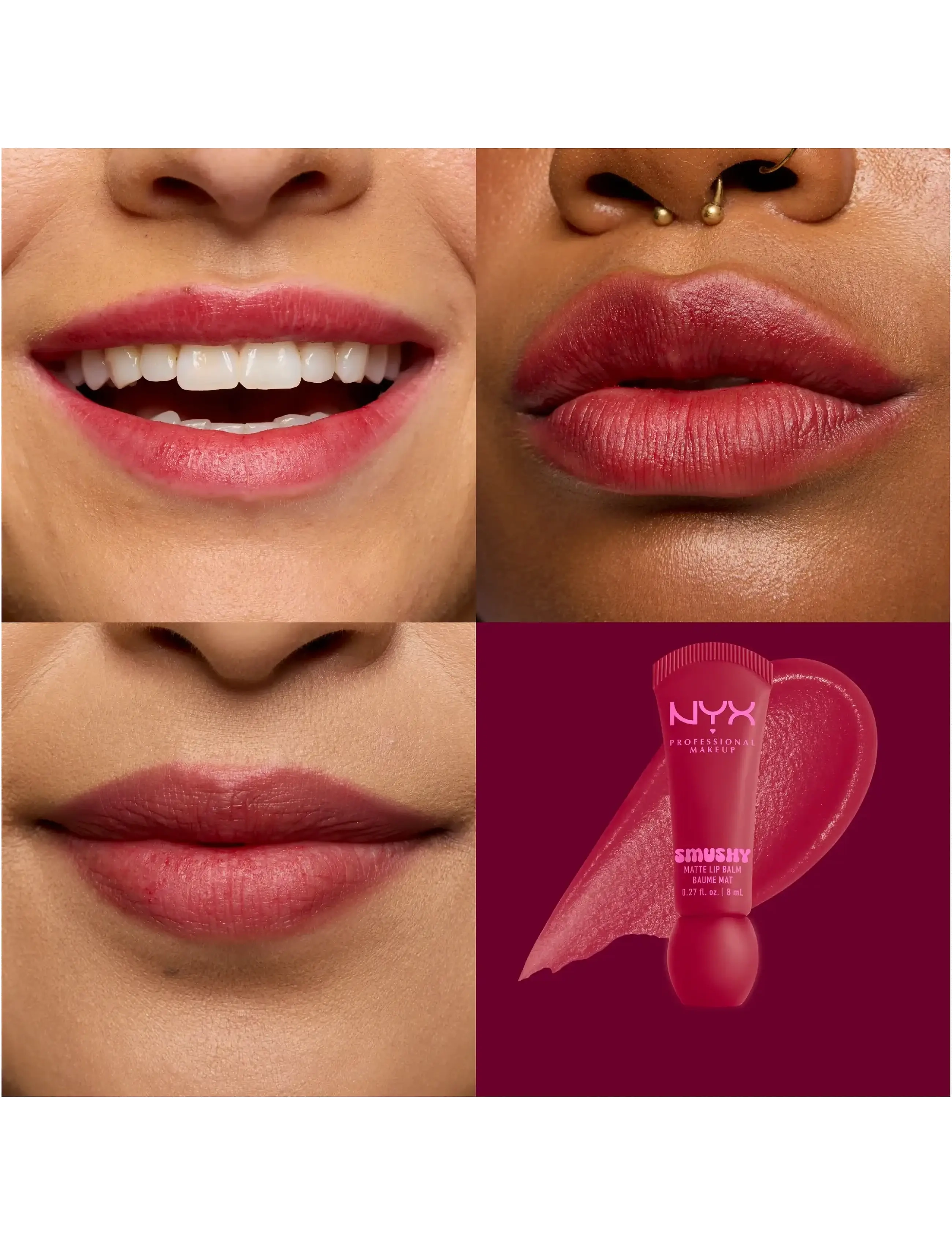 NYX Professional Makeup - NYX Professional Makeup Smushy Matte Lip Balm - laveste priser - squeeze n sizzle - 1
