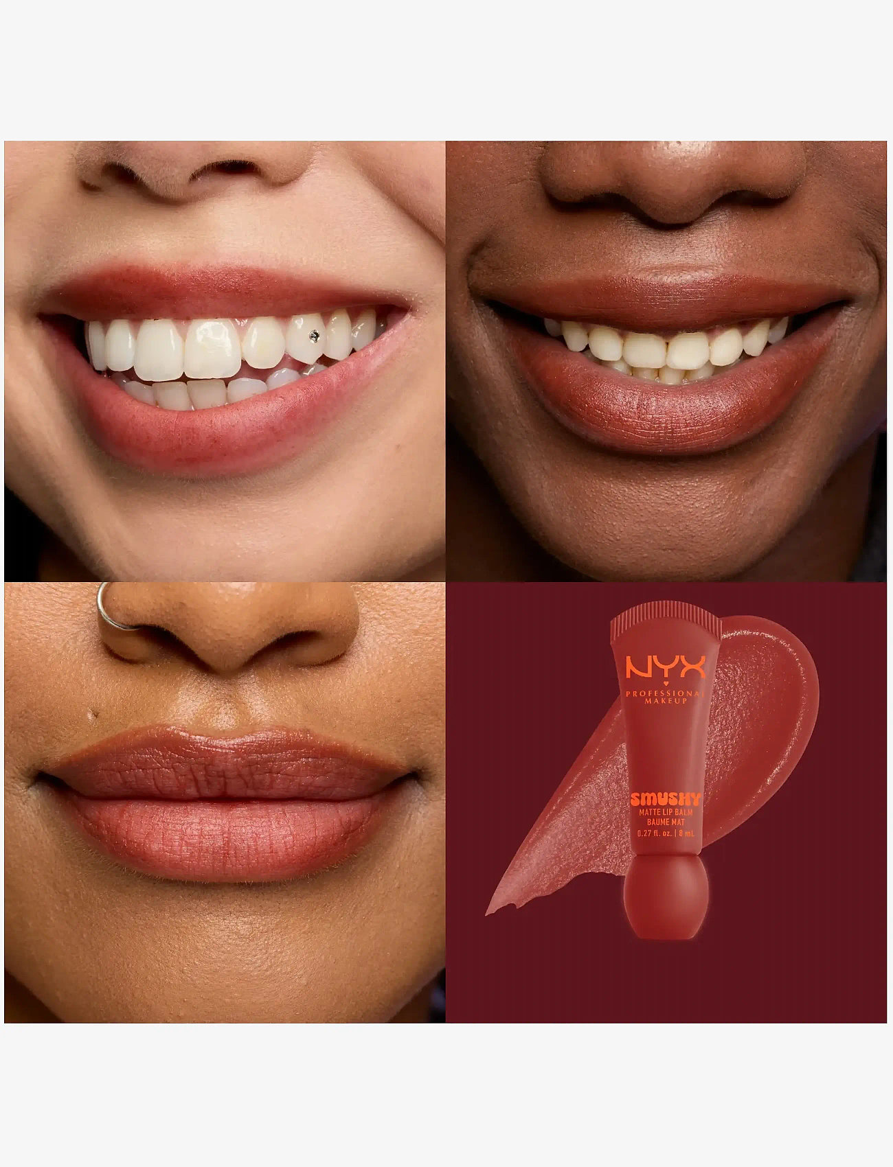 NYX Professional Makeup - NYX Professional Makeup Smushy Matte Lip Balm - läppbalsam - swipe 2 smooth - 1