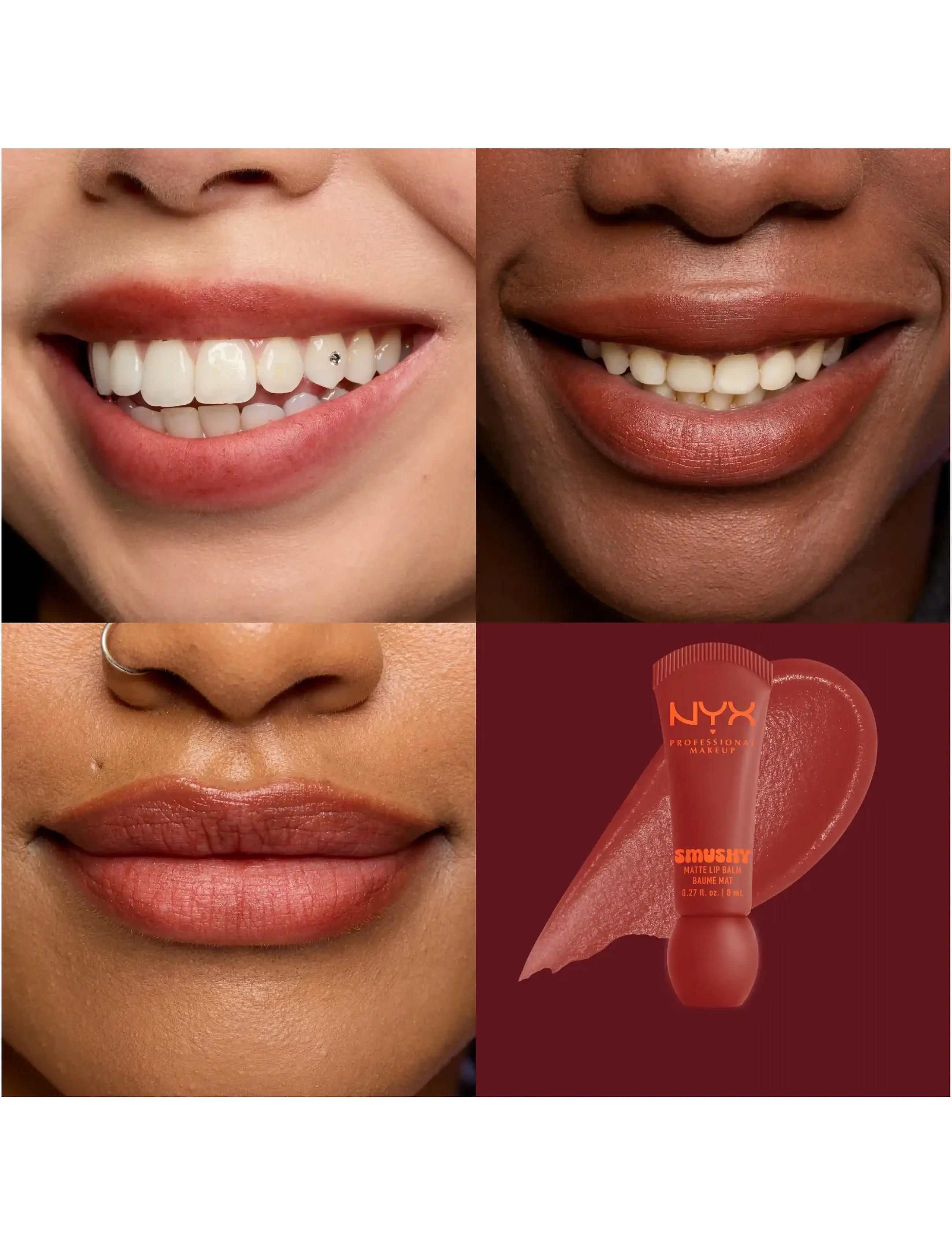 NYX Professional Makeup - NYX Professional Makeup Smushy Matte Lip Balm - laveste priser - swipe 2 smooth - 1