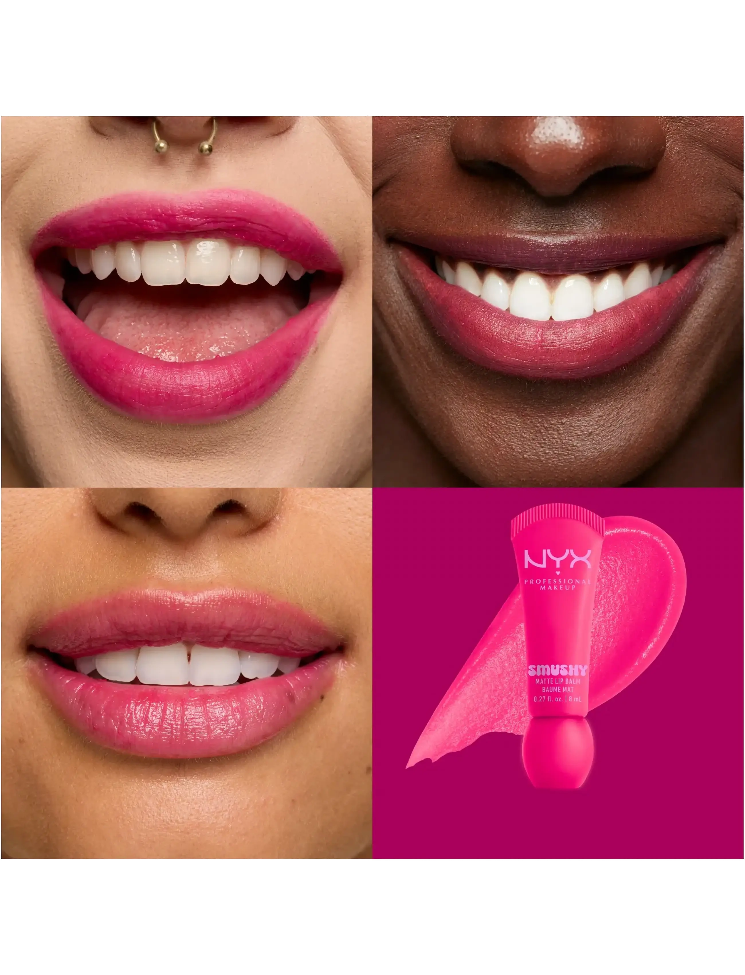 NYX Professional Makeup - NYX Professional Makeup Smushy Matte Lip Balm - laveste priser - shes serving - 1