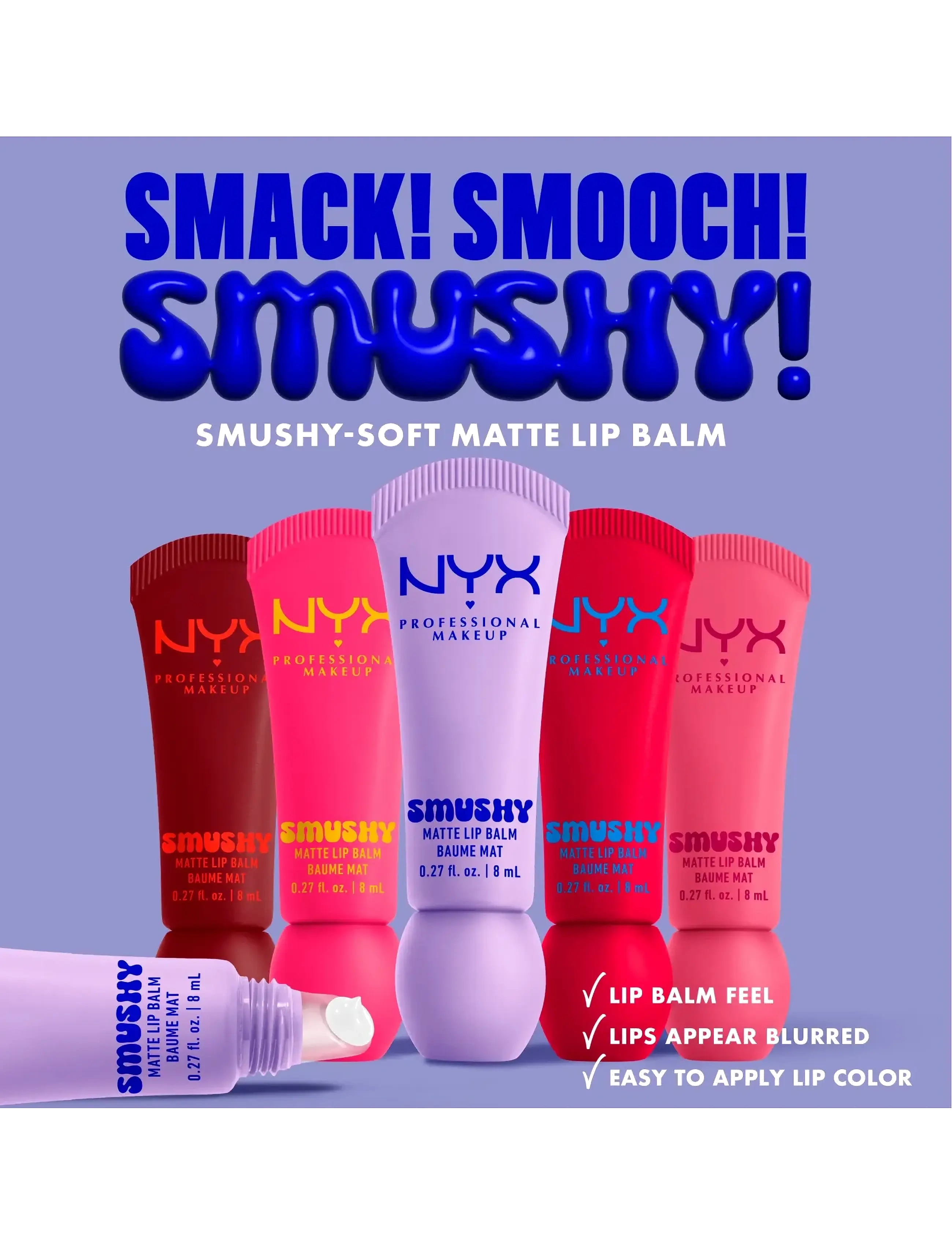 NYX Professional Makeup - NYX Professional Makeup Smushy Matte Lip Balm - huulepalsamid - soft sorbet - 2