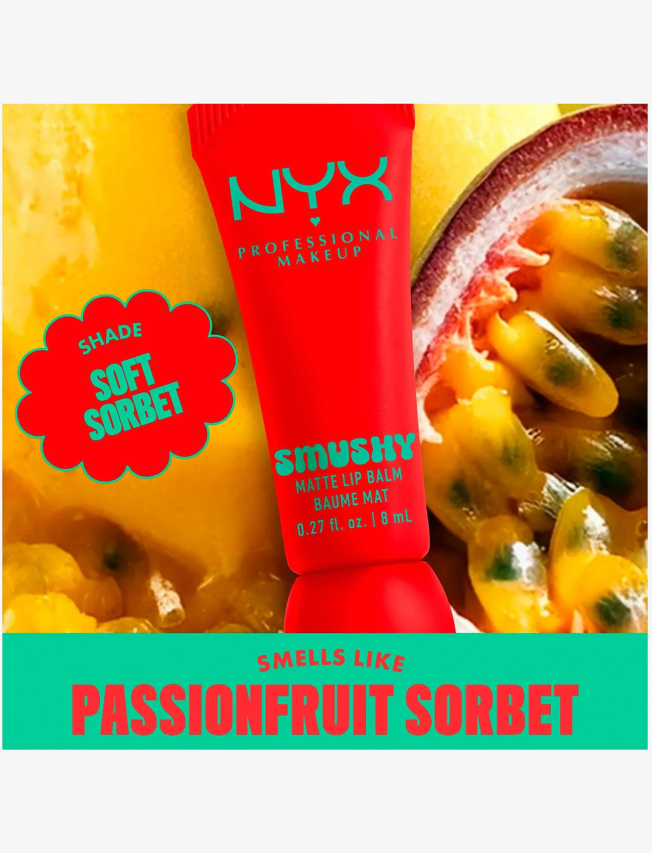 NYX Professional Makeup - NYX Professional Makeup Smushy Matte Lip Balm - huulirasvat - soft sorbet - 5