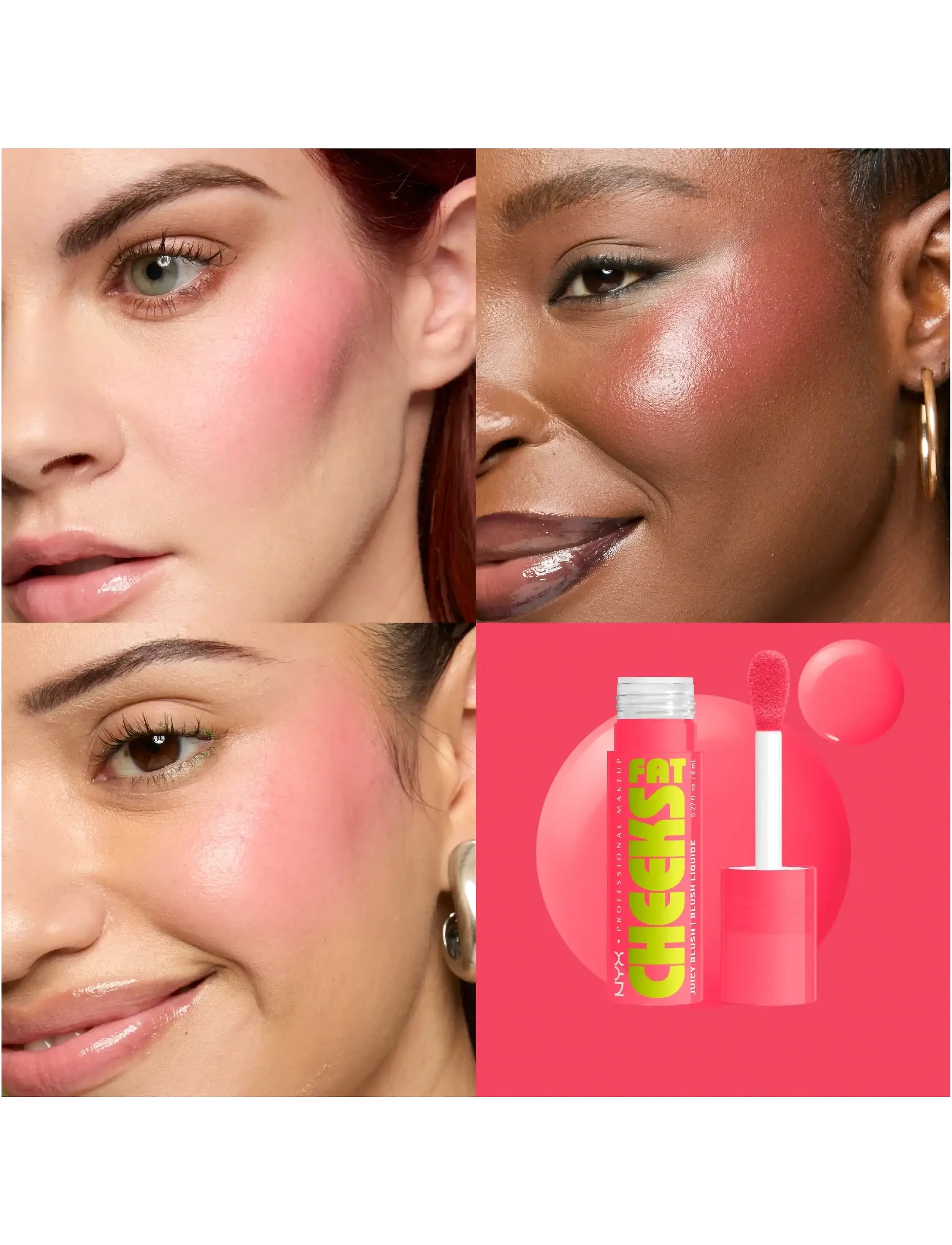 NYX Professional Makeup - NYX Professional Makeup Fat Cheeks Blush - smink - guava gush - 1