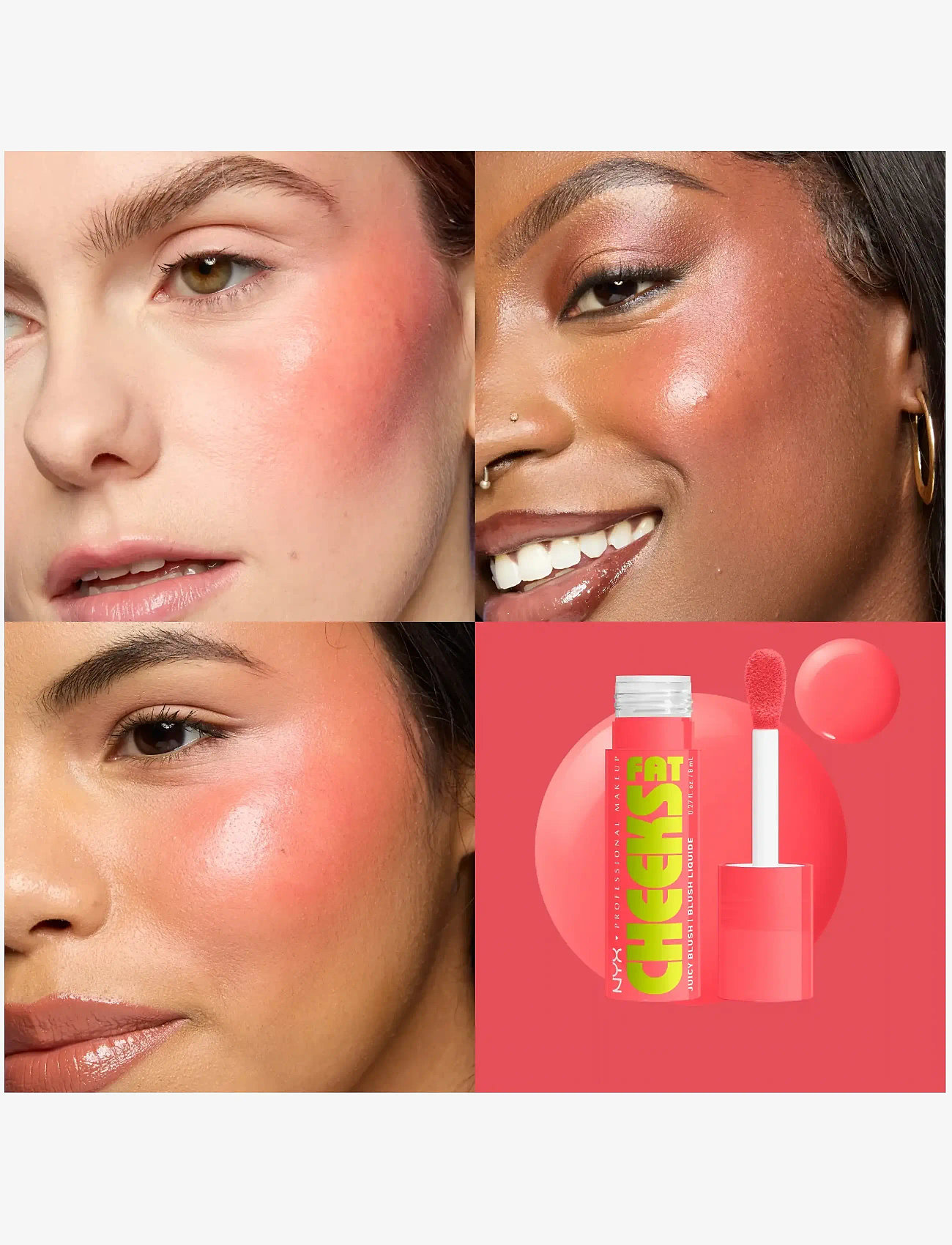 NYX Professional Makeup - NYX Professional Makeup Fat Cheeks Blush - sminke - peach plunge - 1