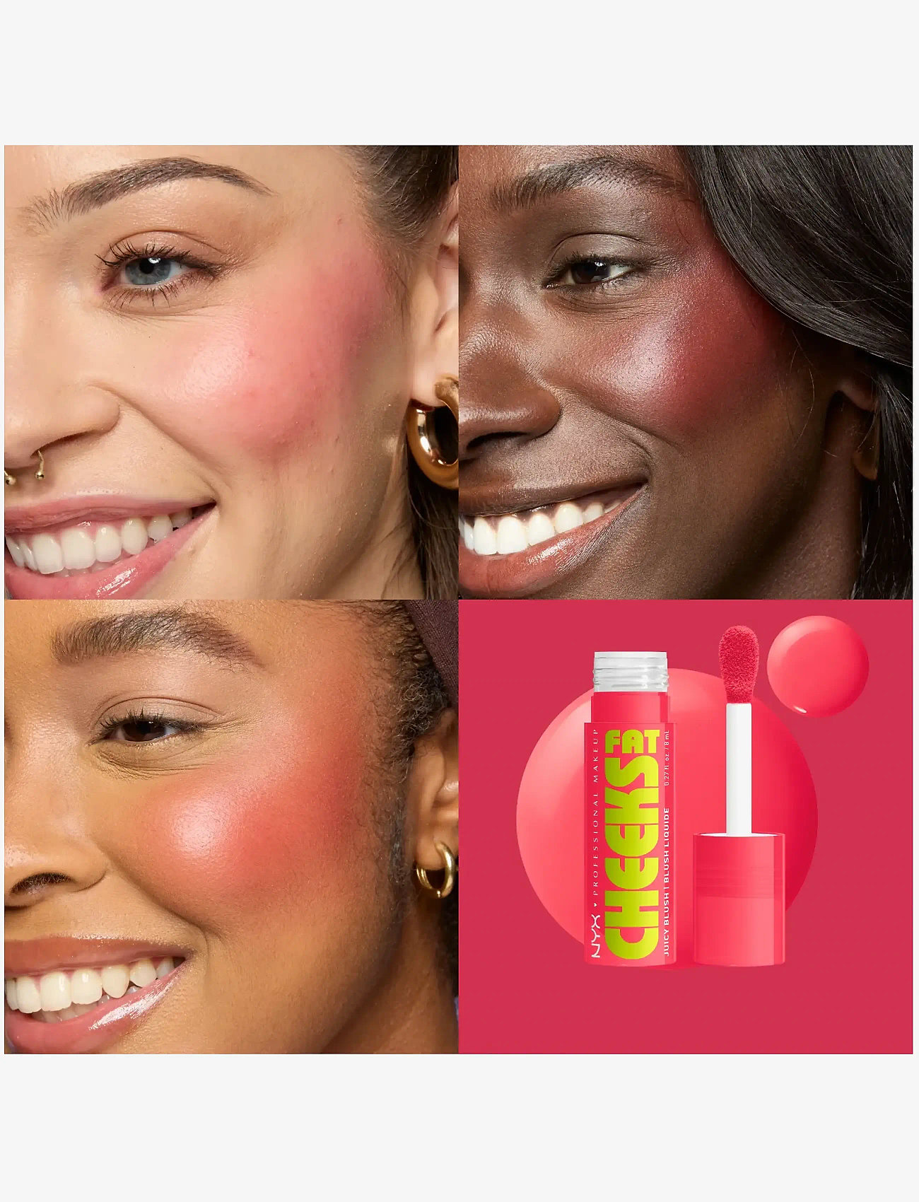 NYX Professional Makeup - NYX Professional Makeup Fat Cheeks Blush - makeup - bouncin berry - 1