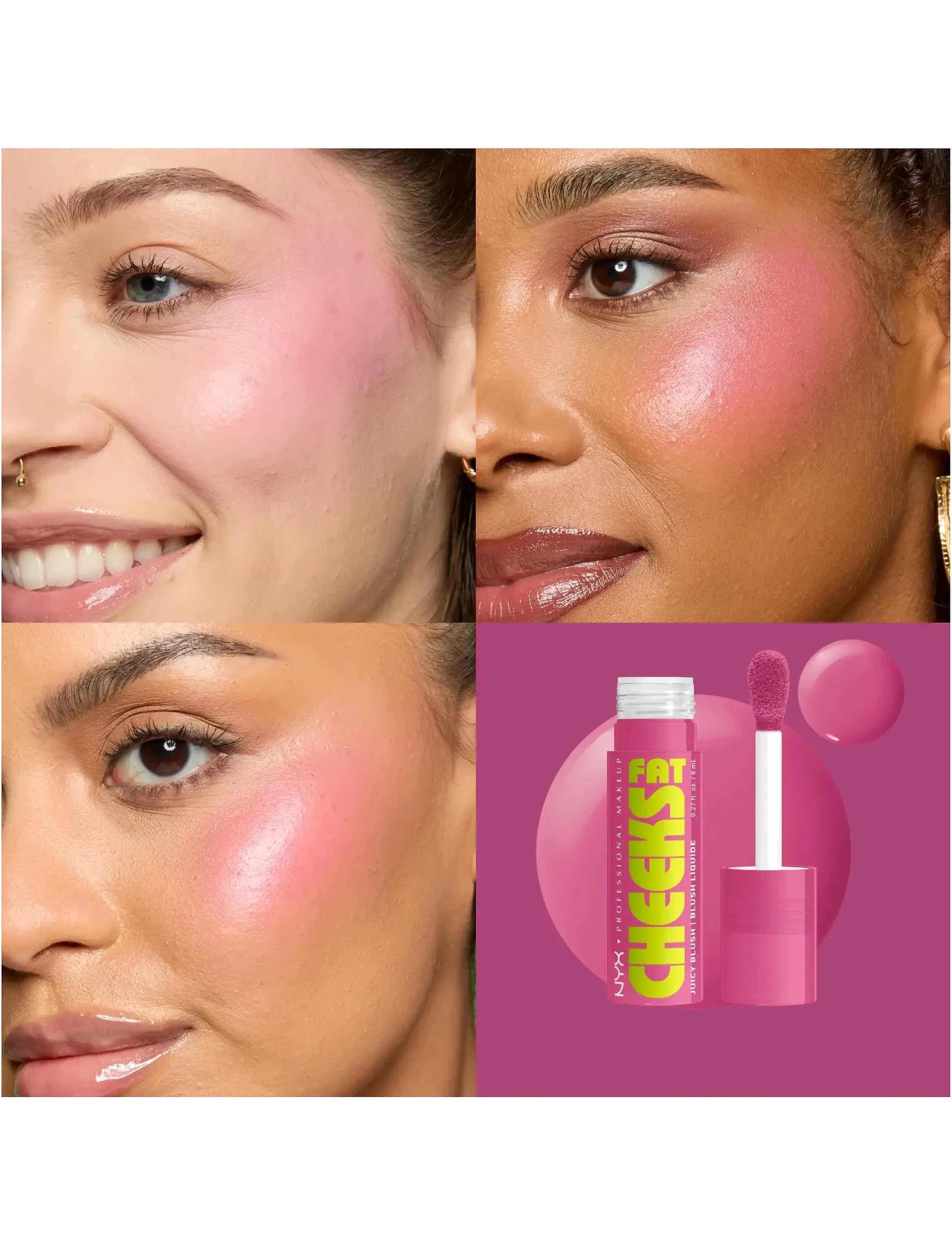 NYX Professional Makeup - NYX Professional Makeup Fat Cheeks Blush - makeup - plum pop - 1
