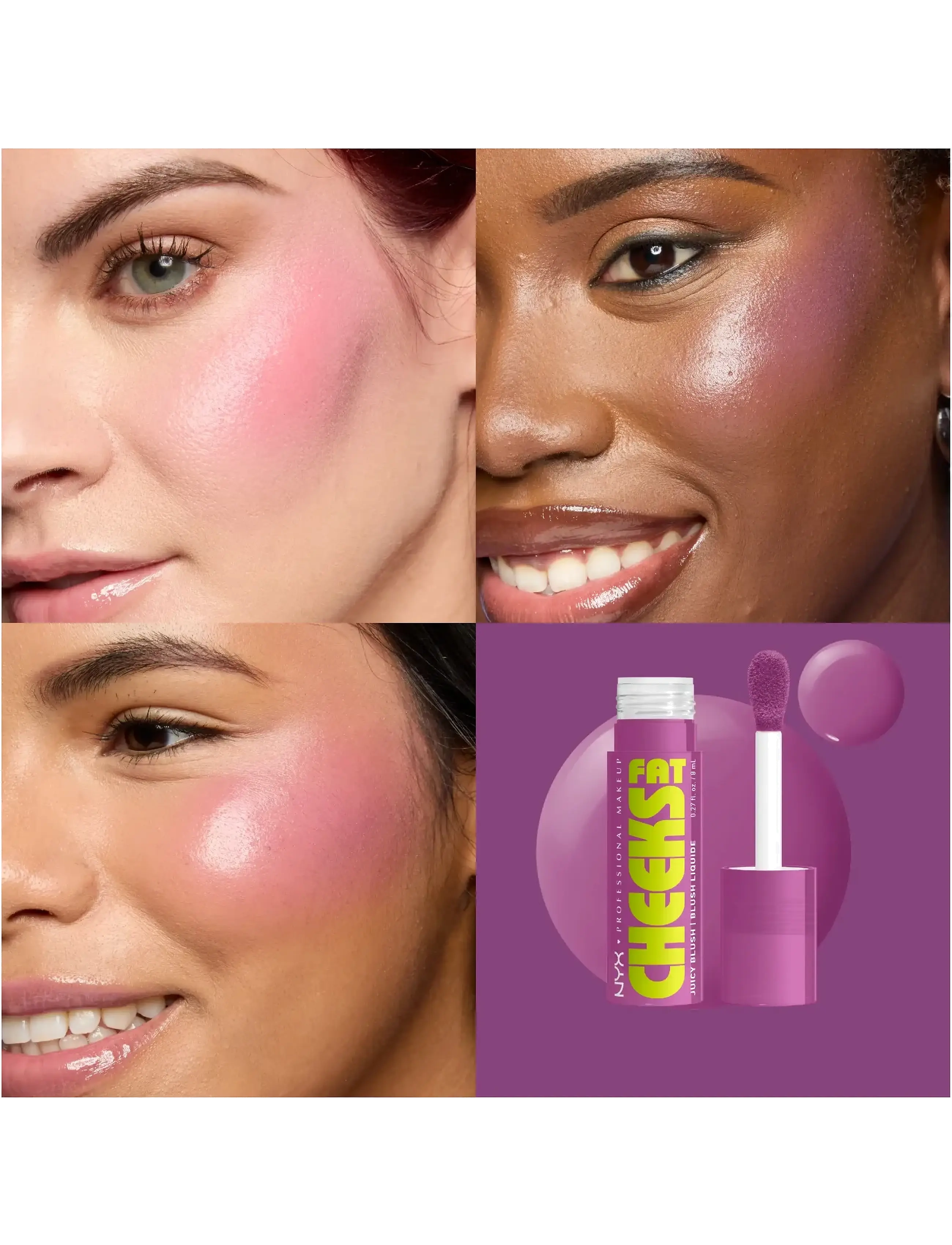 NYX Professional Makeup - NYX Professional Makeup Fat Cheeks Blush - makeup - blueberry burst - 1