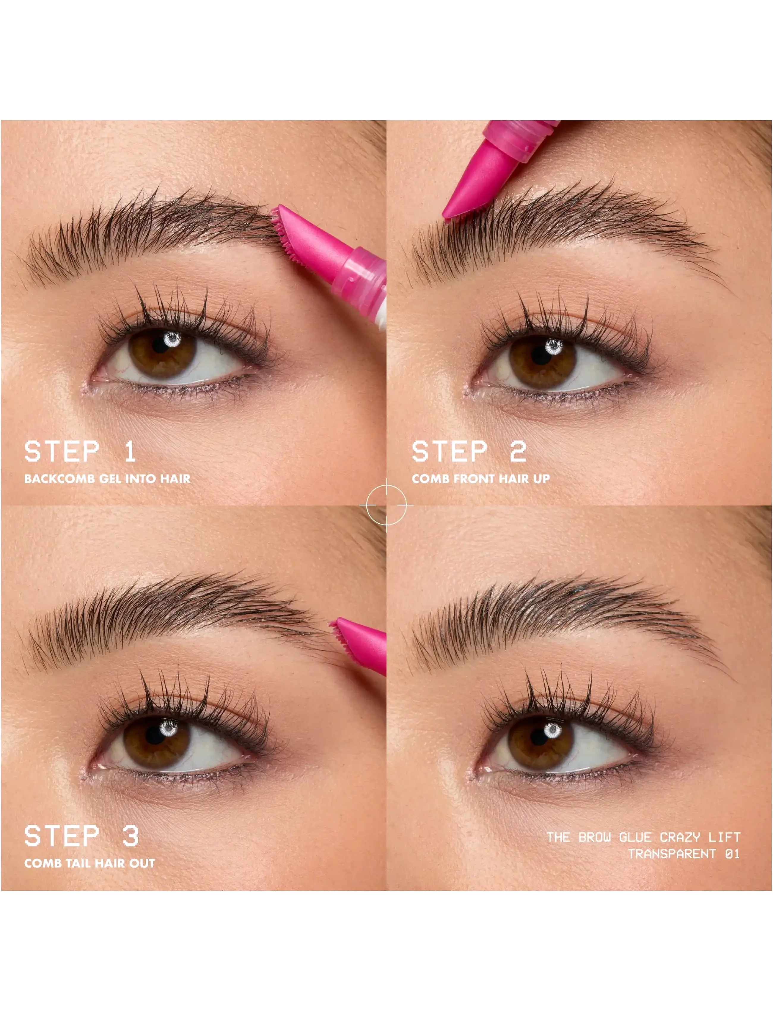 NYX Professional Makeup - NYX Professional Makeup The Brow Glue Crazy Lift 01 Transparent 7 ml - Øjne & bryn - transparent - 4