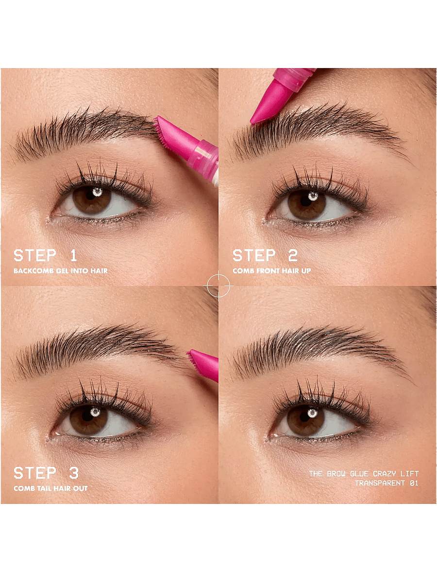 NYX Professional Makeup - NYX Professional Makeup The Brow Glue Crazy Lift 01 Transparent 7 ml - Øjne & bryn - transparent - 4