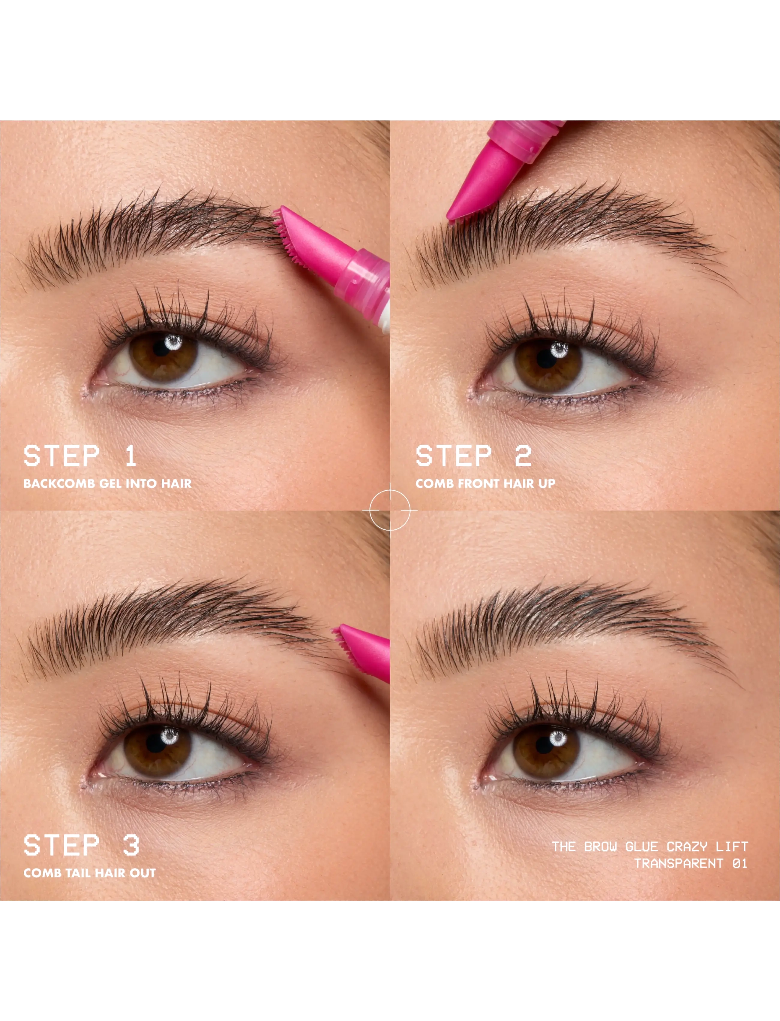 NYX Professional Makeup - NYX Professional Makeup The Brow Glue Crazy Lift 01 Transparent 7 ml - silmad ja kulmud - transparent - 5