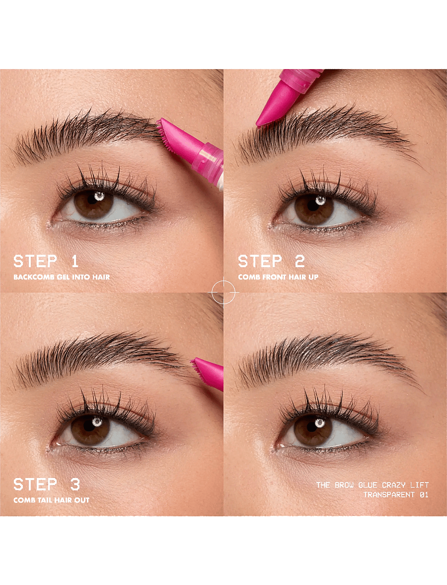 NYX Professional Makeup - NYX Professional Makeup The Brow Glue Crazy Lift 01 Transparent 7 ml - silmad ja kulmud - transparent - 5