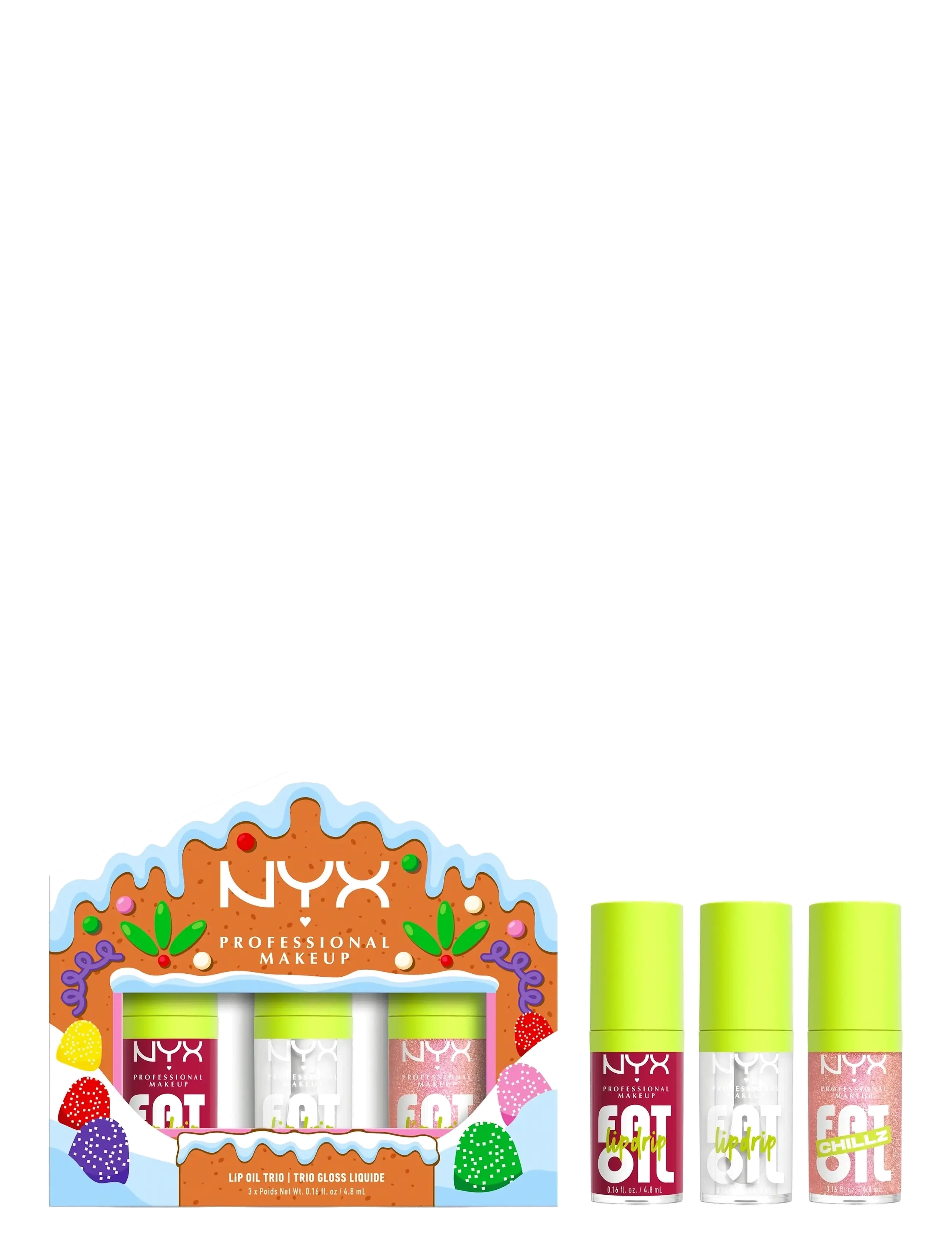 NYX Professional Makeup NYX Professional Makeup Fat Oil Lip Drip Gloss Trio Kit - Between 20-50€ - CLEAR / undefined