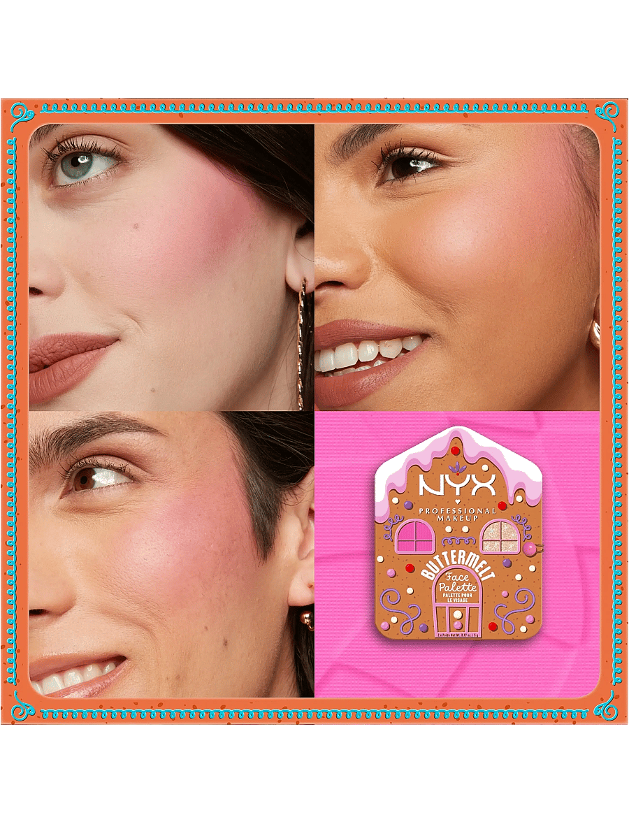 NYX Professional Makeup - NYX Professional Makeup Buttermelt Face Palette Blush/Highlighter Light/Medium - makeup - light/medium - 2