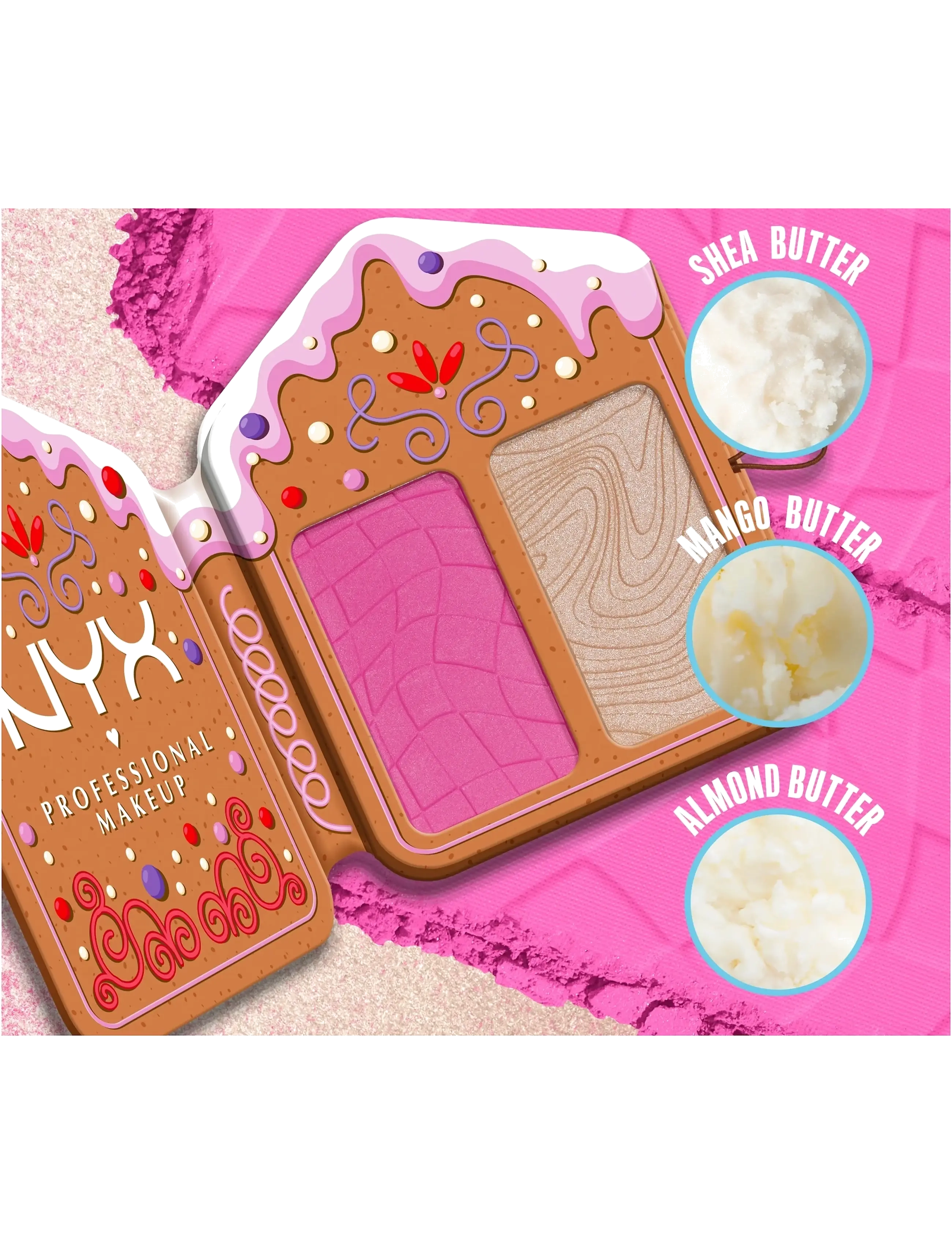 NYX Professional Makeup - NYX Professional Makeup Buttermelt Face Palette Blush/Highlighter Light/Medium - smink - light/medium - 4