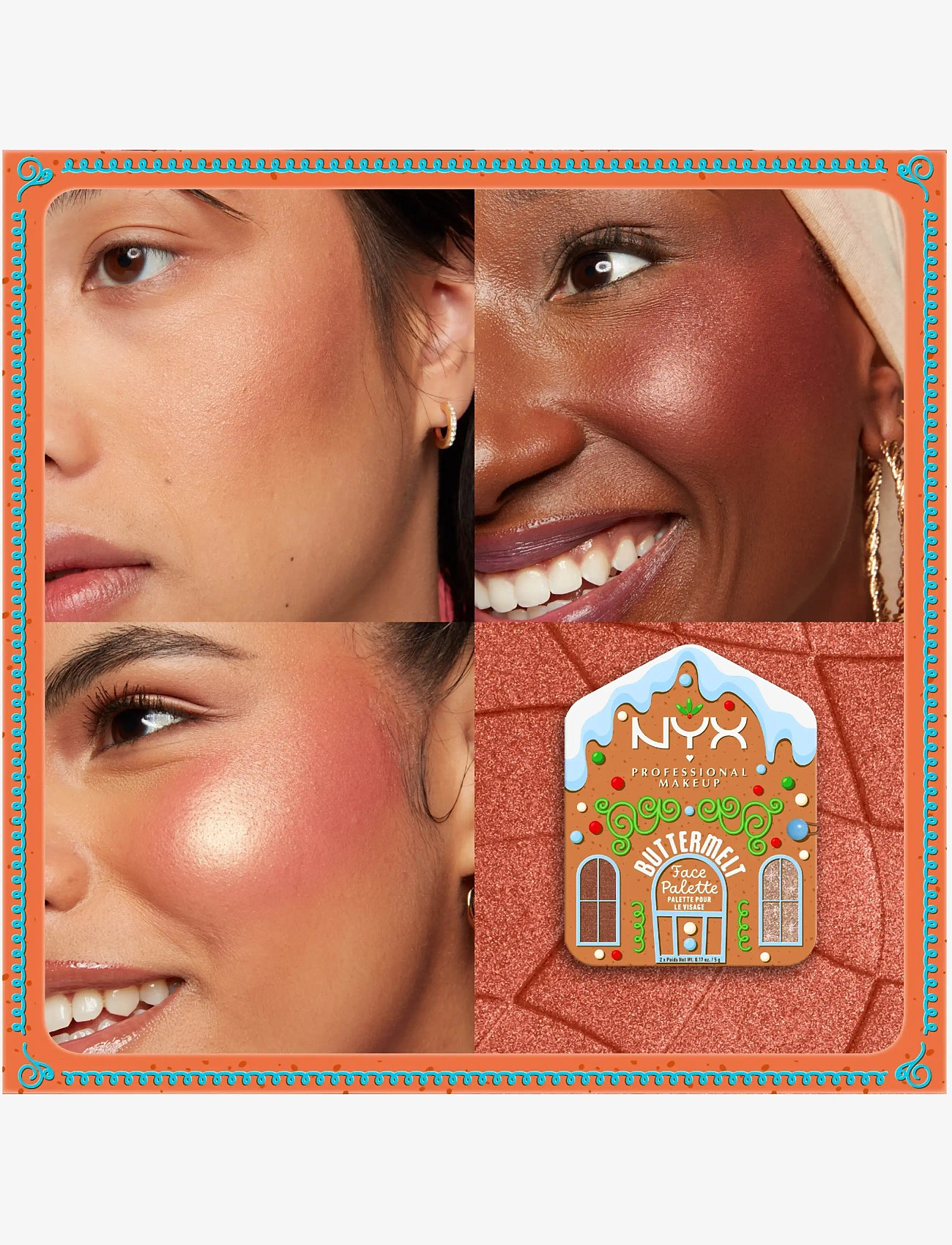 NYX Professional Makeup - NYX Professional Makeup Buttermelt Face Palette Bronzer/Highlighter Deep - deep - 3