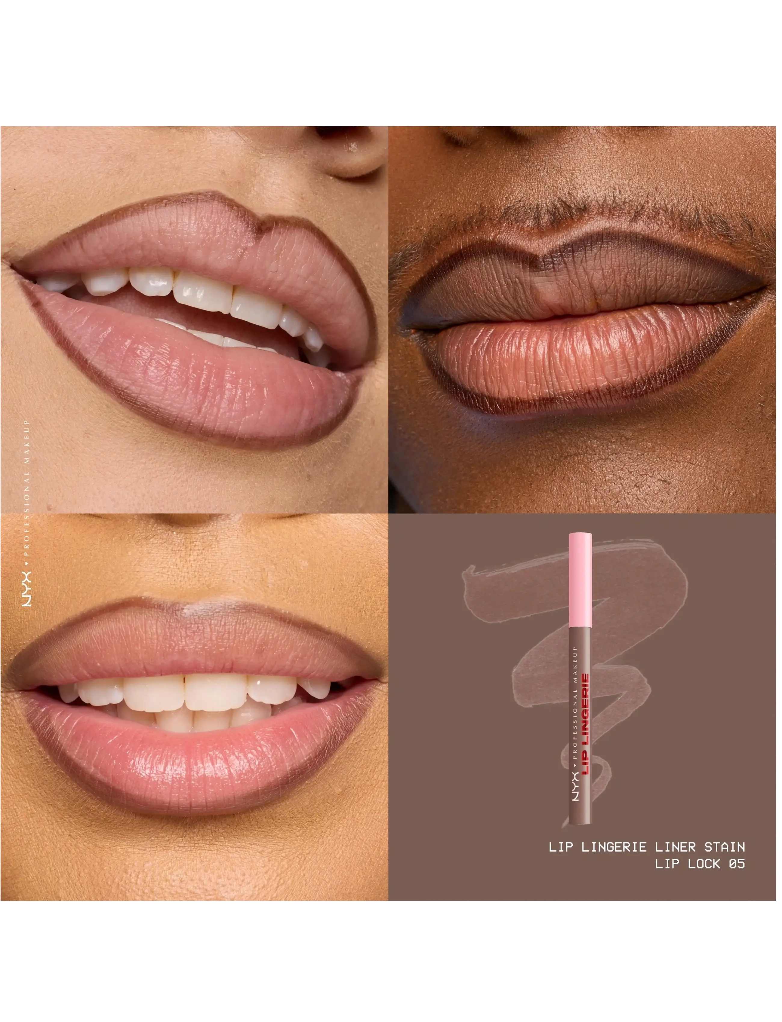 NYX Professional Makeup - NYX Professional Makeup Lip Lingerie Liner Stain - lip stain - 05 lip lock - 3