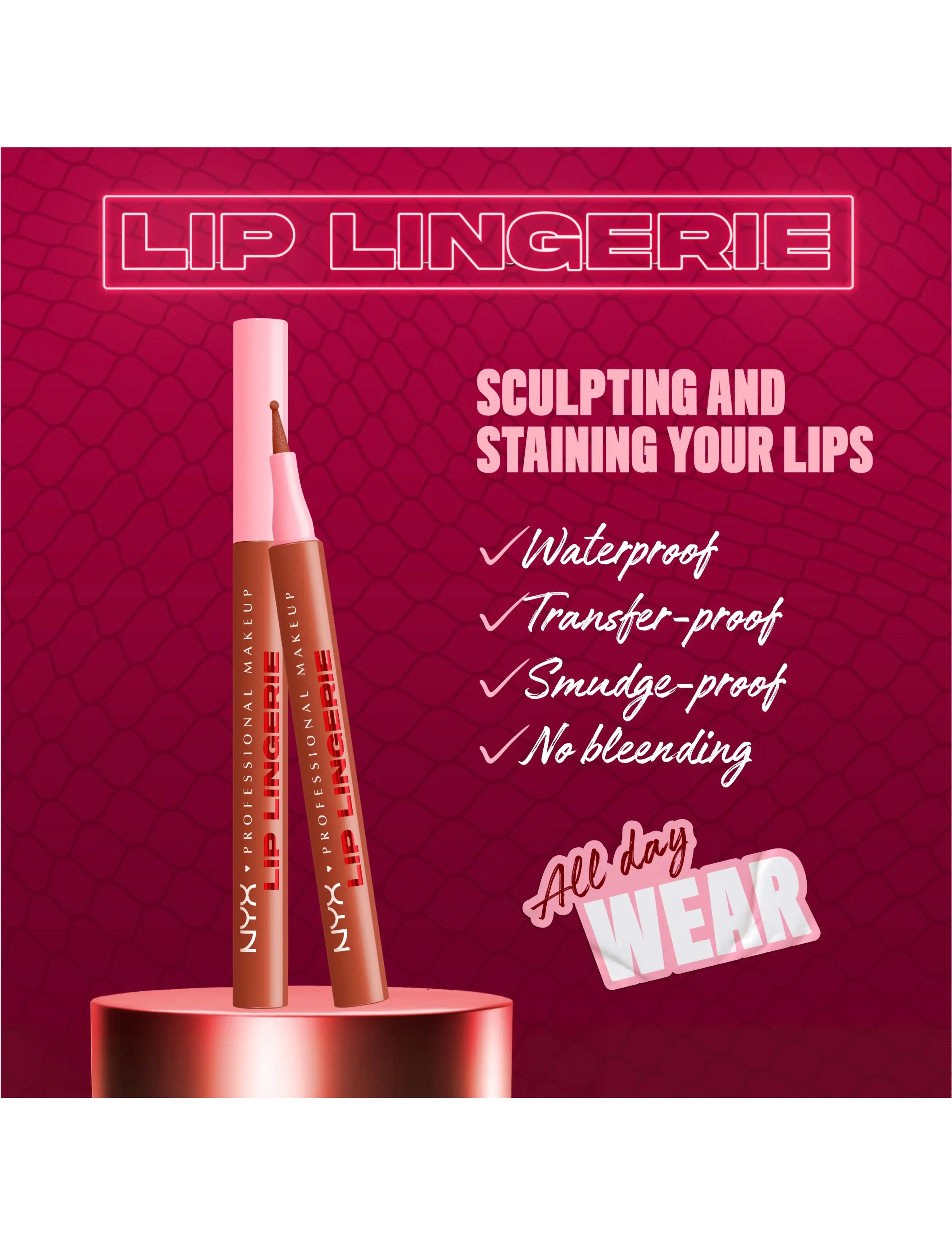 NYX Professional Makeup - NYX Professional Makeup Lip Lingerie Liner Stain - lip stain - 07 cuff me - 2
