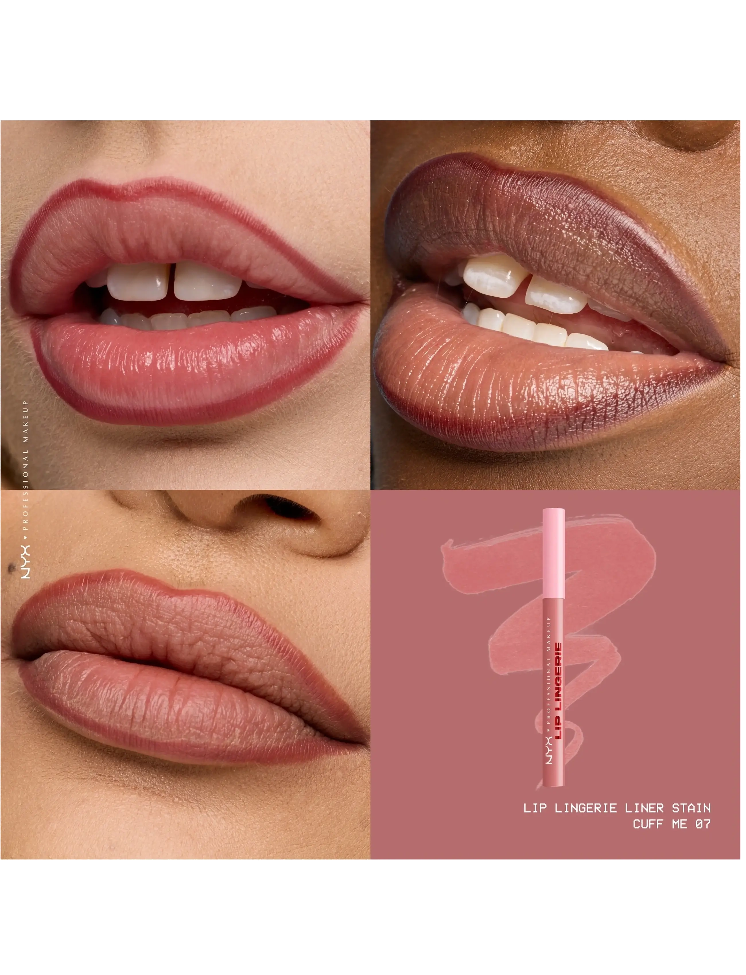 NYX Professional Makeup - NYX Professional Makeup Lip Lingerie Liner Stain - lip stain - 07 cuff me - 3