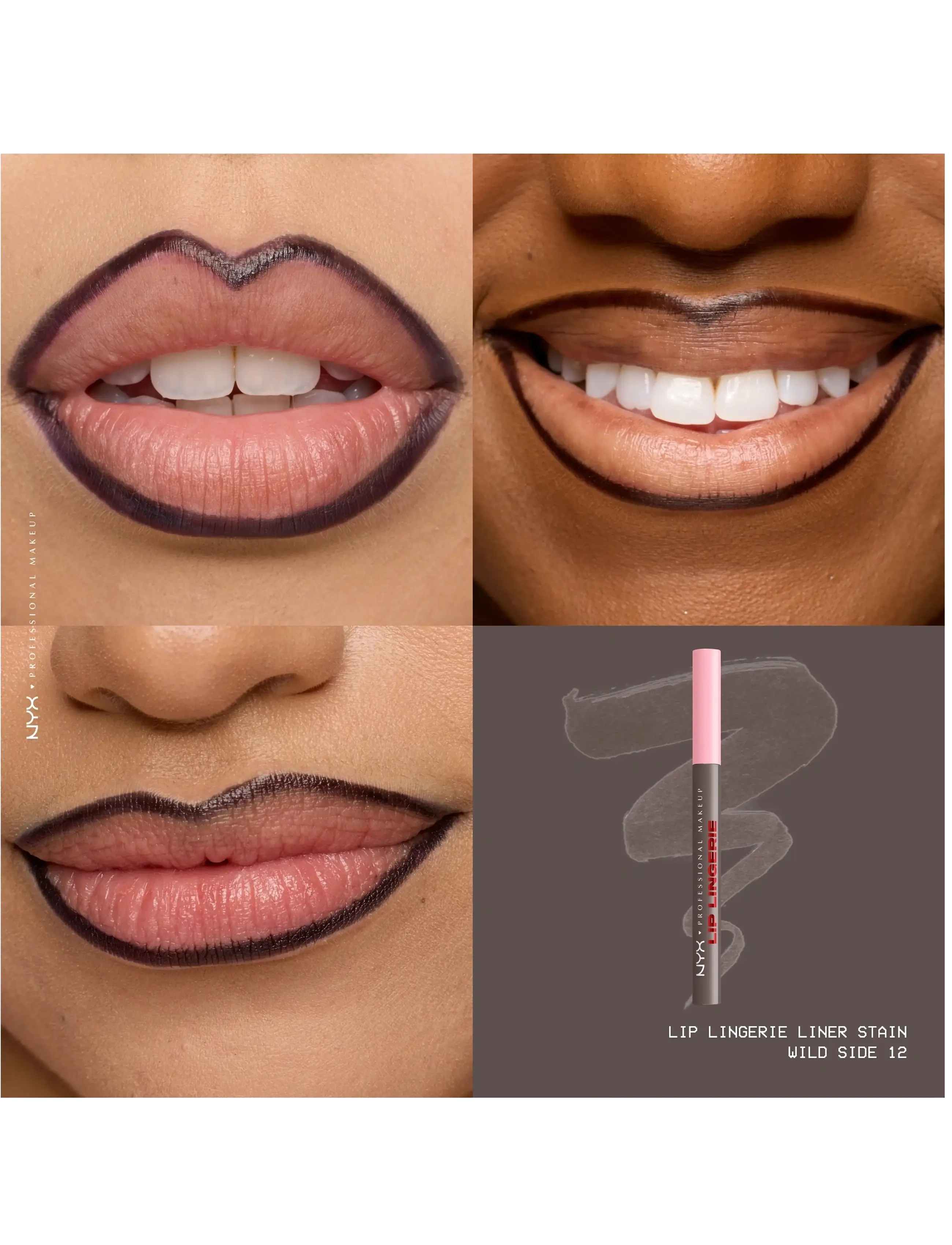 NYX Professional Makeup - NYX Professional Makeup Lip Lingerie Liner Stain - lip stain - 12 wild side - 3