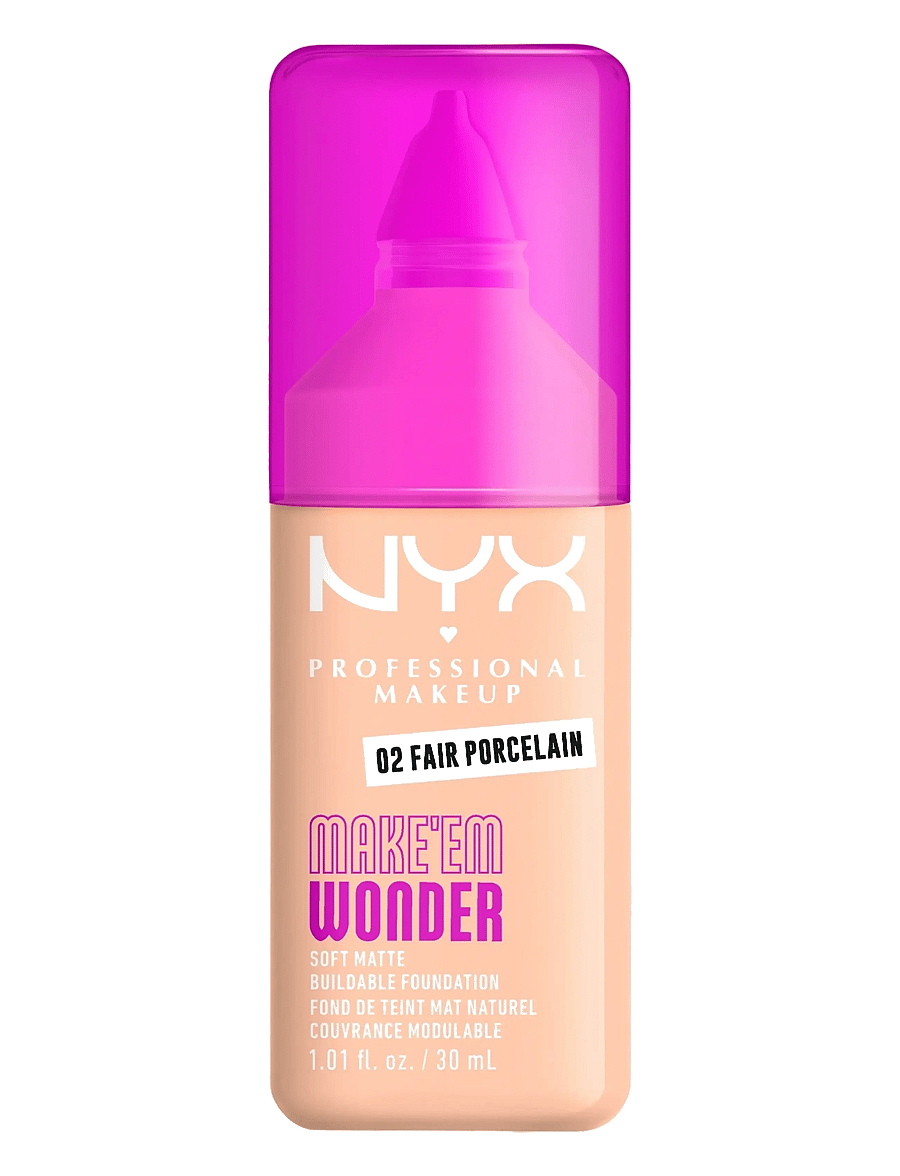 NYX Professional Makeup - NYX Professional Makeup Make Em Wonder Foundation - makeup - 02 fair porcelain - 0