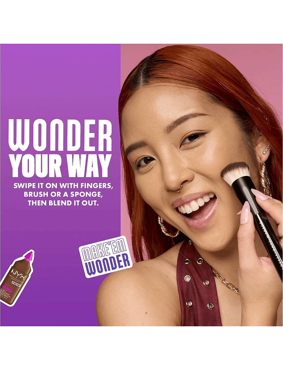 NYX Professional Makeup - NYX Professional Makeup Make Em Wonder Foundation - makeup - 02 fair porcelain - 5
