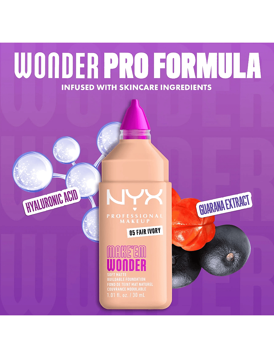 NYX Professional Makeup - NYX Professional Makeup Make Em Wonder Foundation - makeup - 05 fair ivory - 3