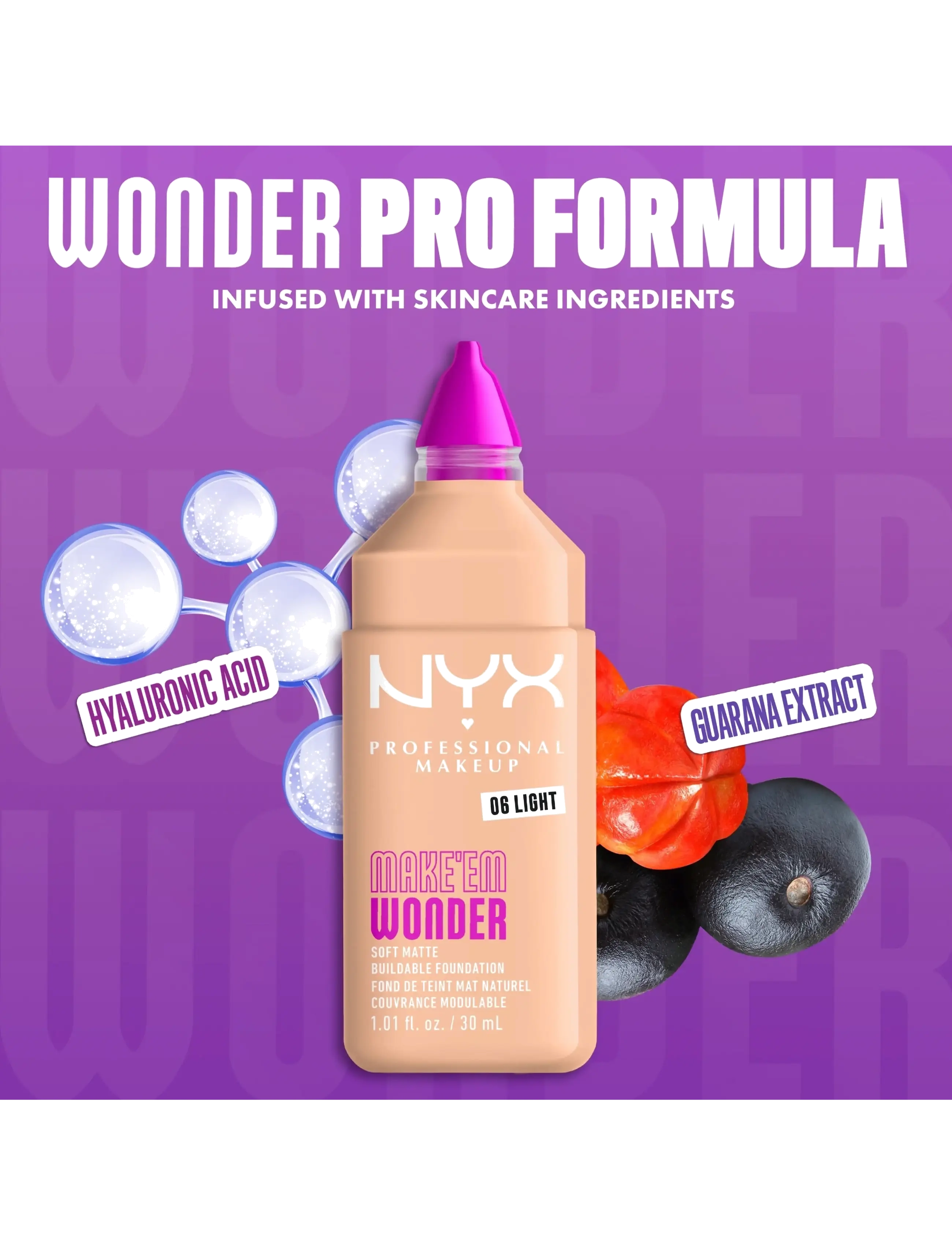 NYX Professional Makeup - NYX Professional Makeup Make Em Wonder Foundation - festklær til outlet-priser - 06 light - 3