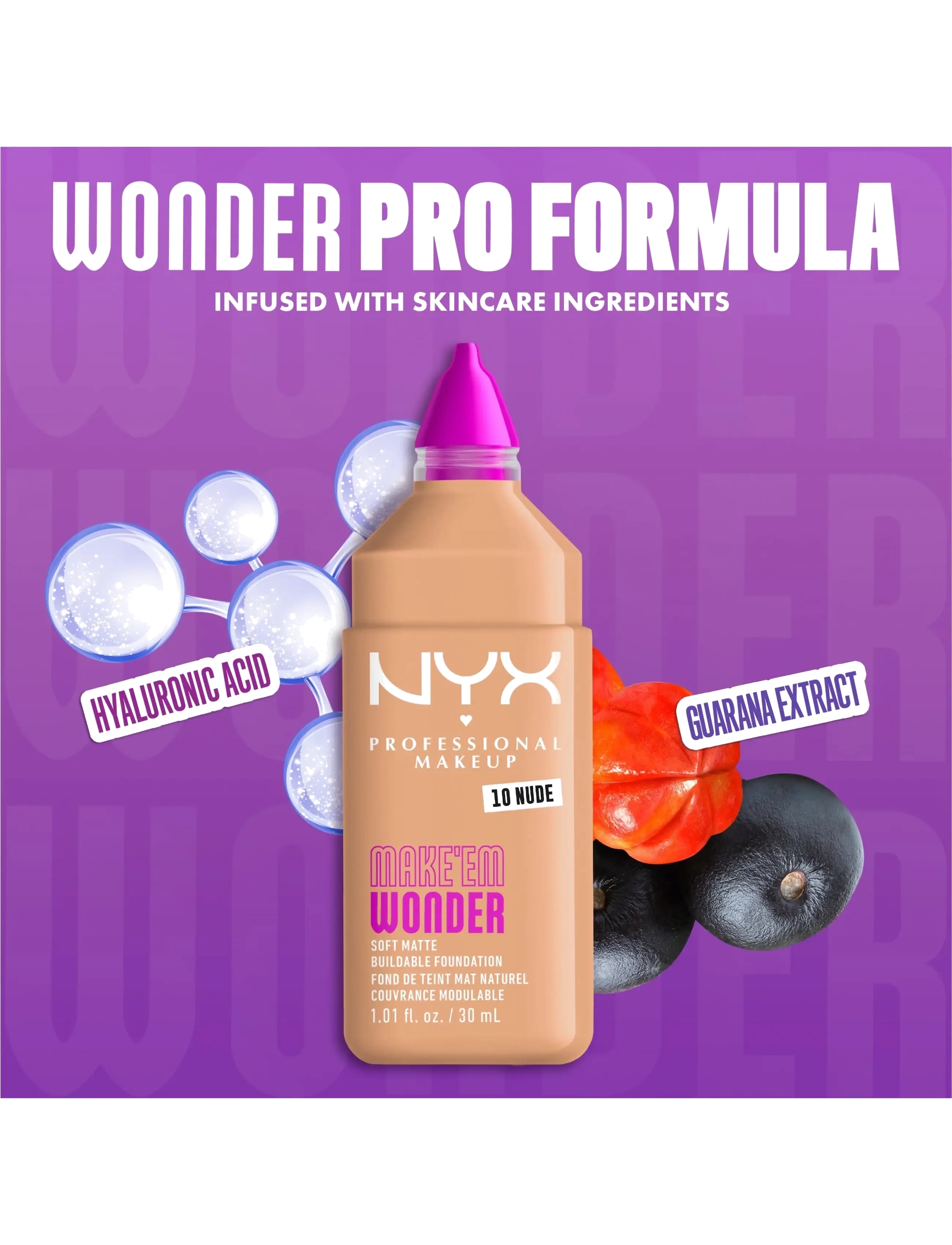 NYX Professional Makeup - NYX Professional Makeup Make Em Wonder Foundation - makeup - 10 nude - 4