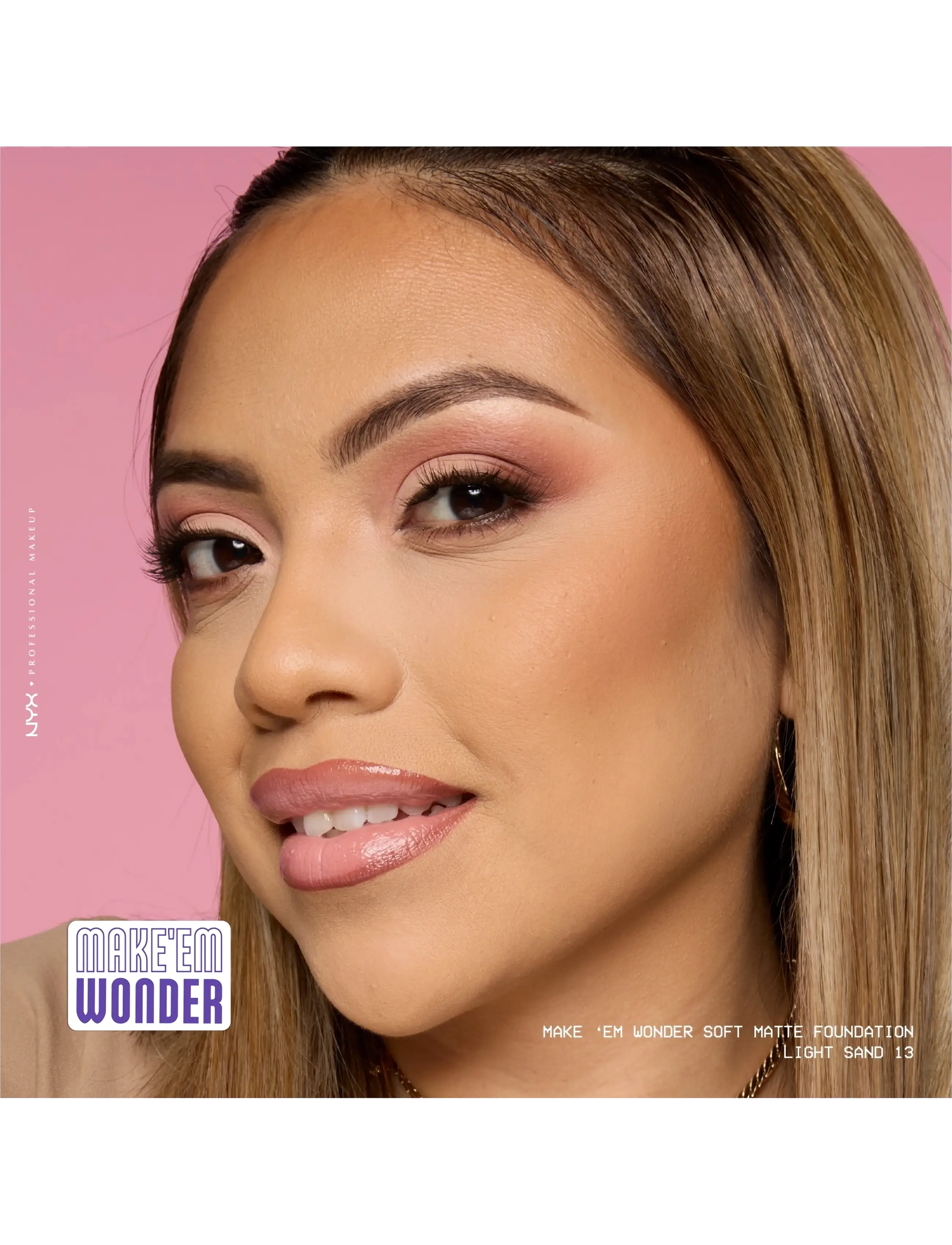 NYX Professional Makeup - NYX Professional Makeup Make Em Wonder Foundation - makeup - 13 light sand - 4