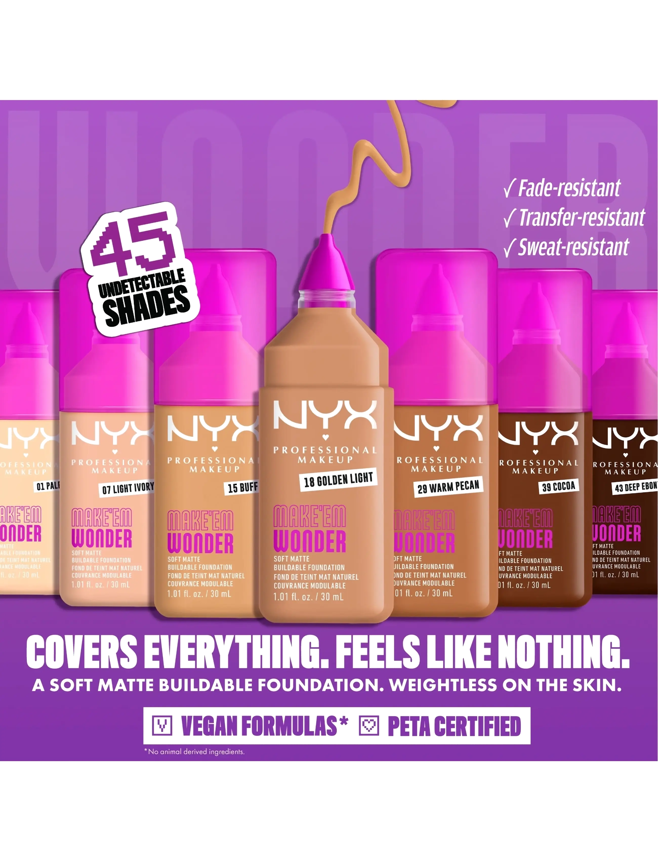 NYX Professional Makeup Make Em Wonder Foundation dam – bild 4