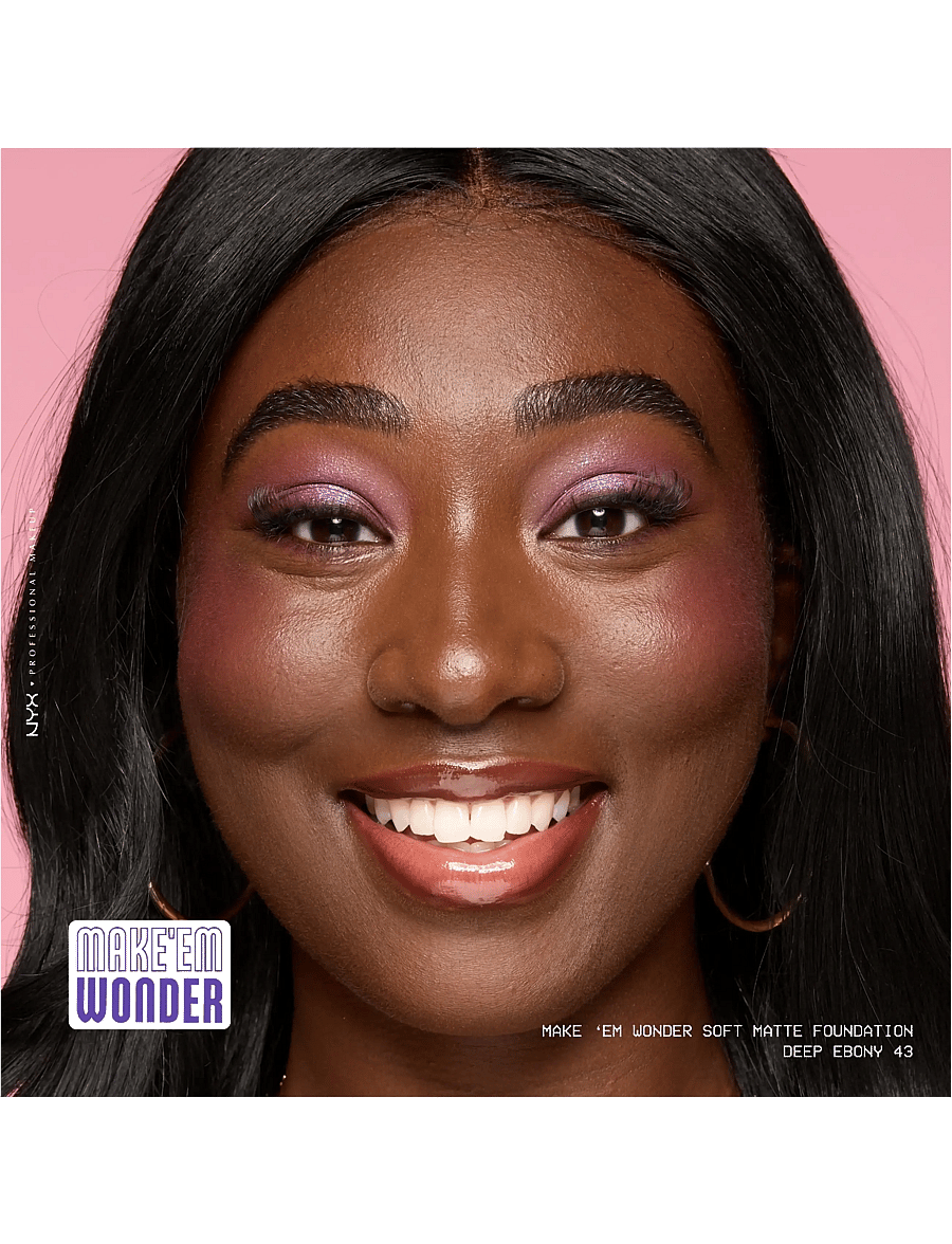 NYX Professional Makeup - NYX Professional Makeup Make Em Wonder Foundation - makeup - 43 deep ebony - 4