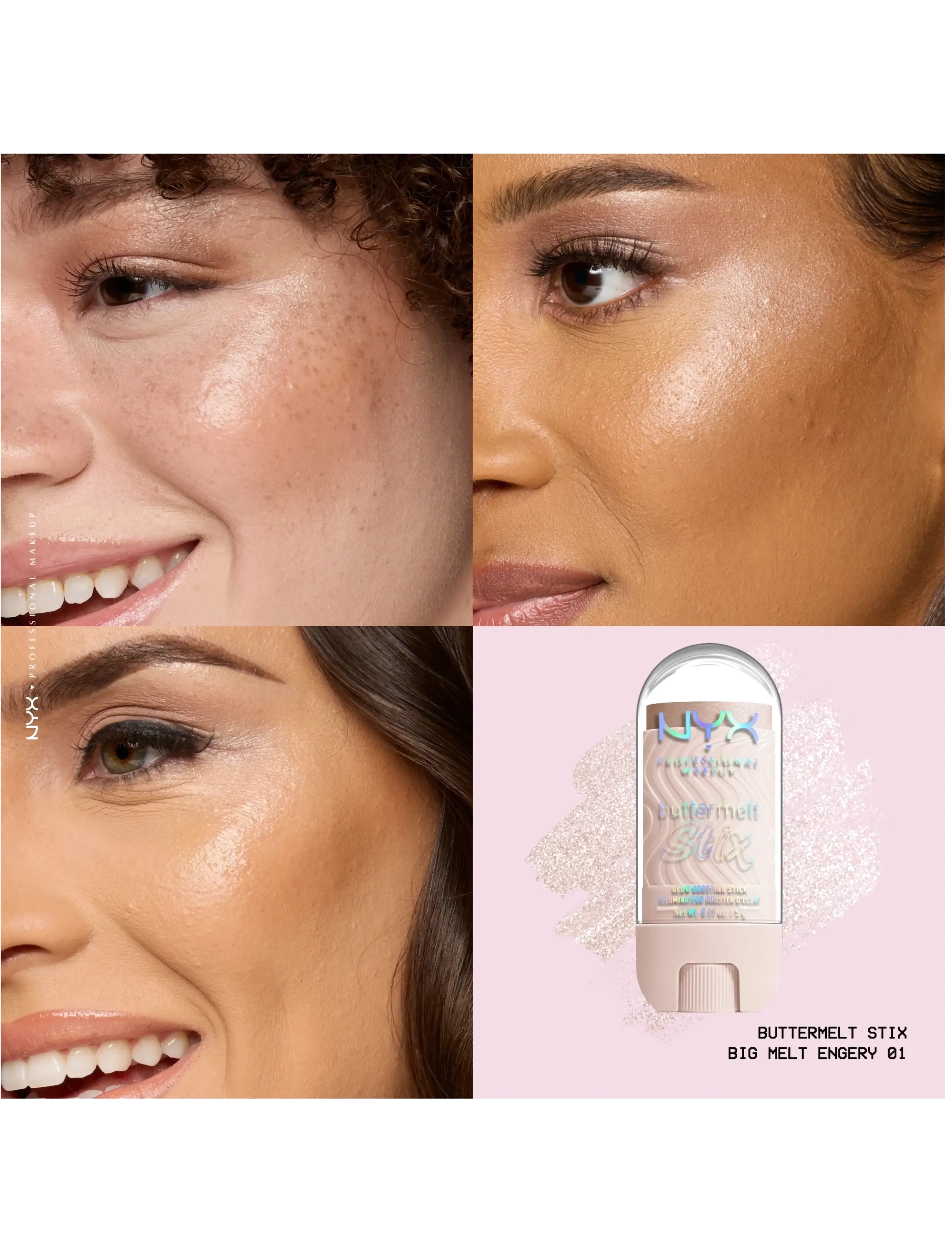NYX Professional Makeup - NYX Professional Makeup Buttermelt Glaze Highlighter Stix - makeup - 01 big melt energy - 3