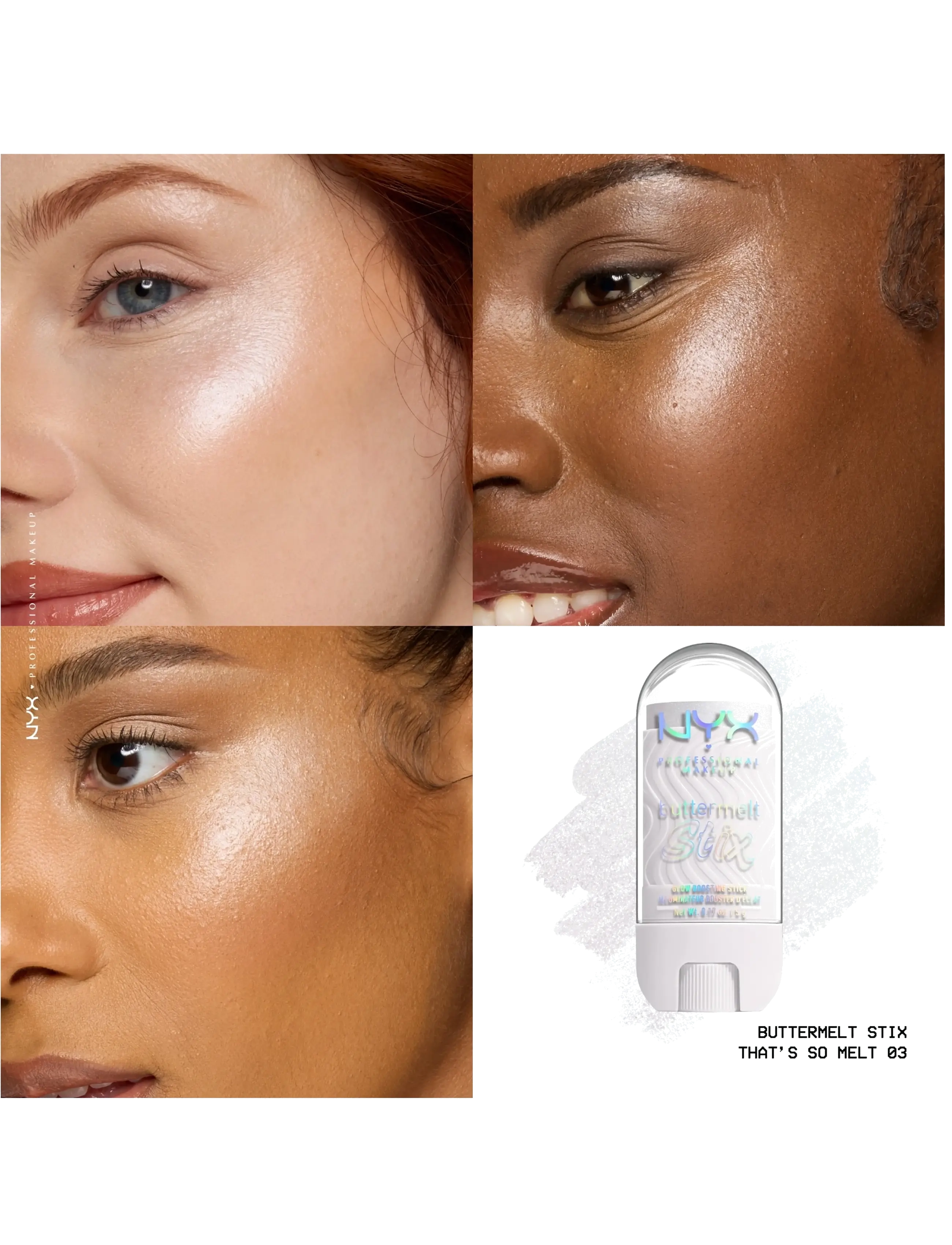 NYX Professional Makeup - NYX Professional Makeup Buttermelt Glaze Highlighter Stix - festkläder till outletpriser - 03 that's so melt - 3