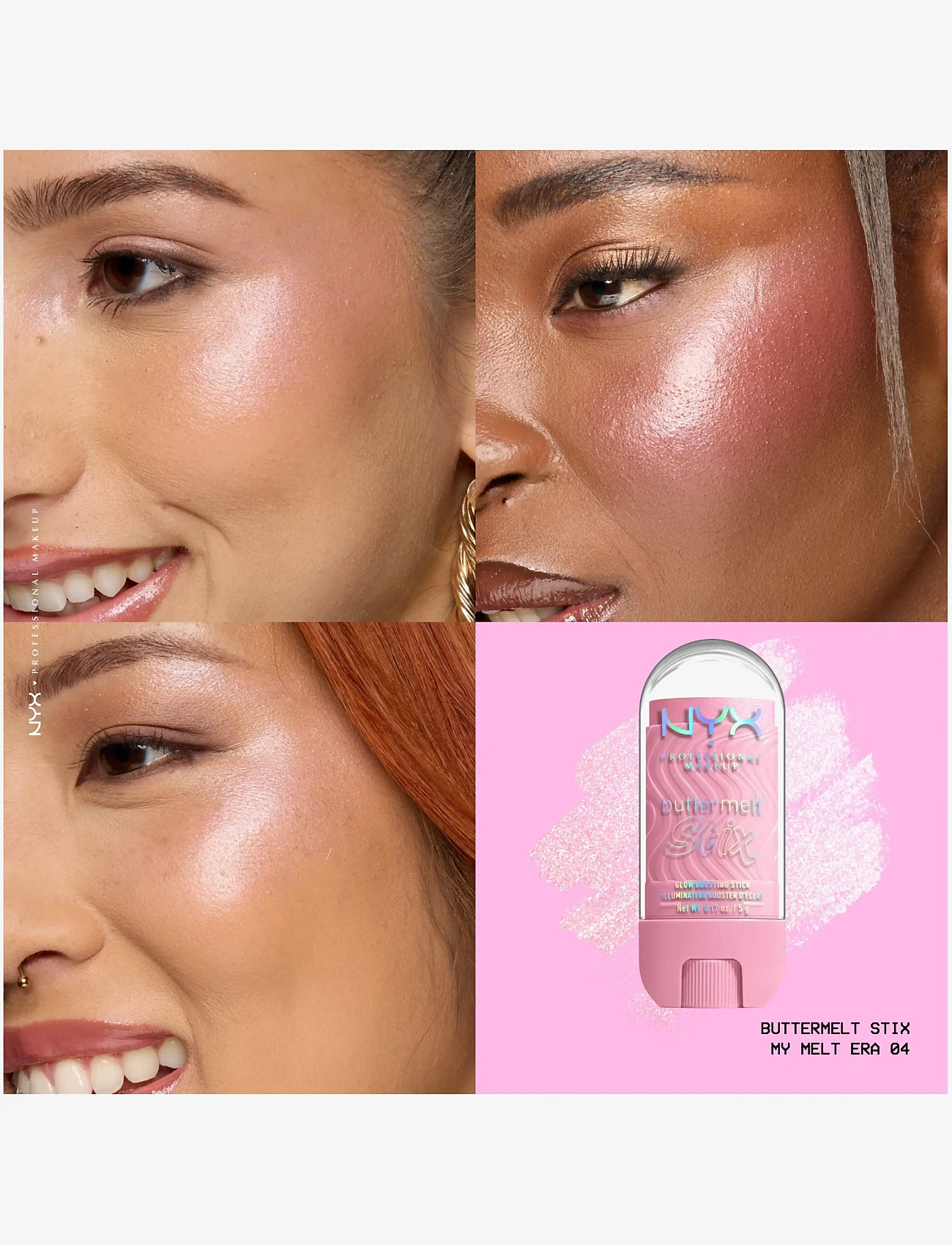 NYX Professional Makeup - NYX Professional Makeup Buttermelt Glaze Highlighter Stix - smink - 04 my melt era - 3