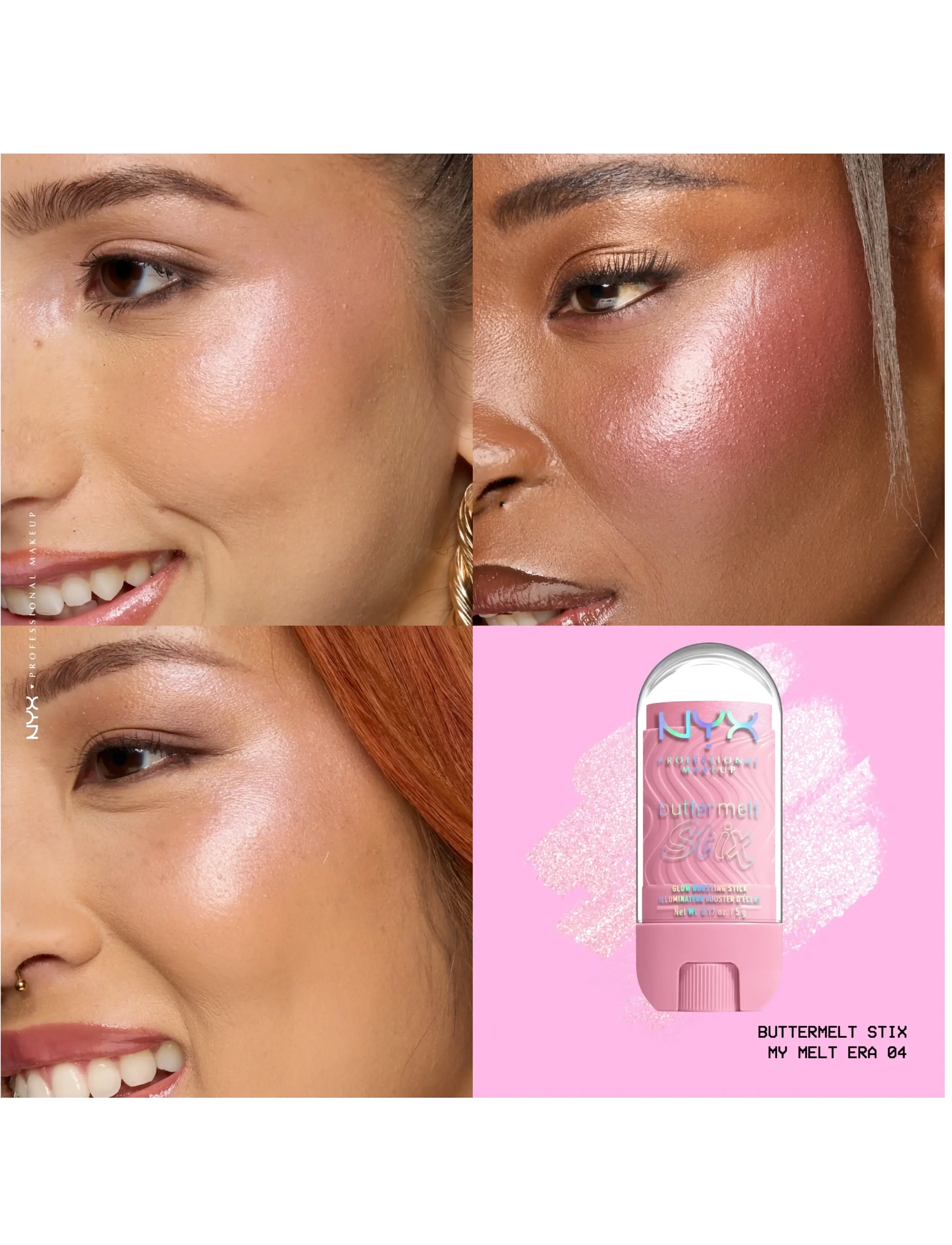 NYX Professional Makeup - NYX Professional Makeup Buttermelt Glaze Highlighter Stix - smink - 04 my melt era - 3