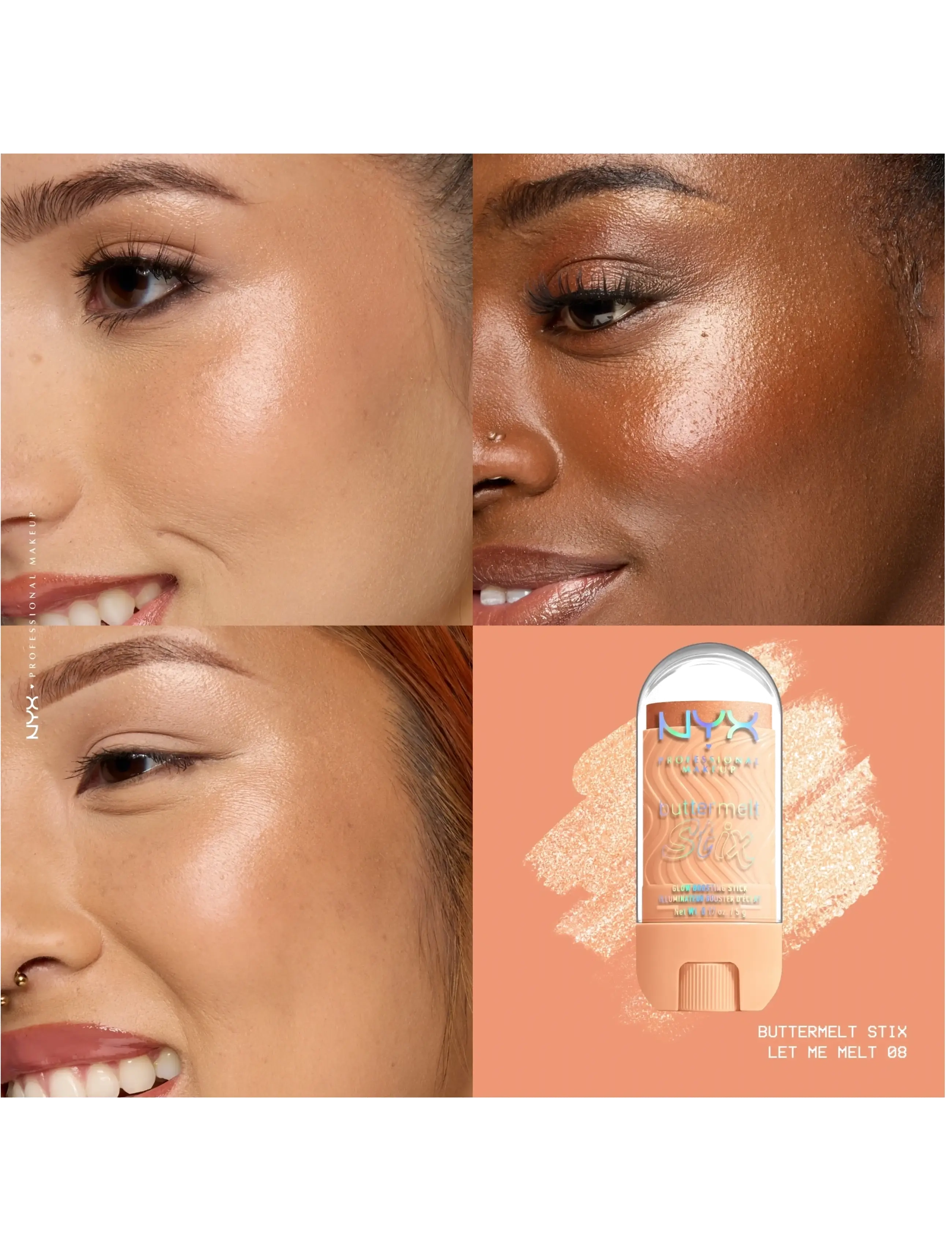 NYX Professional Makeup - NYX Professional Makeup Buttermelt Glaze Highlighter Stix - makeup - 08 let me melt - 3