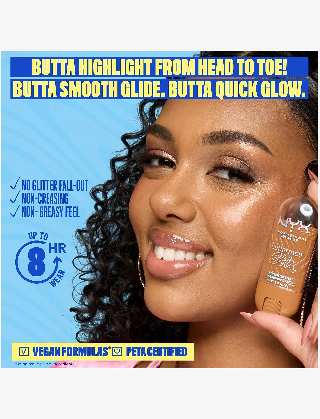 NYX Professional Makeup - NYX Professional Makeup Buttermelt Glaze Highlighter Stix - smink - 12 it's giving melt - 1