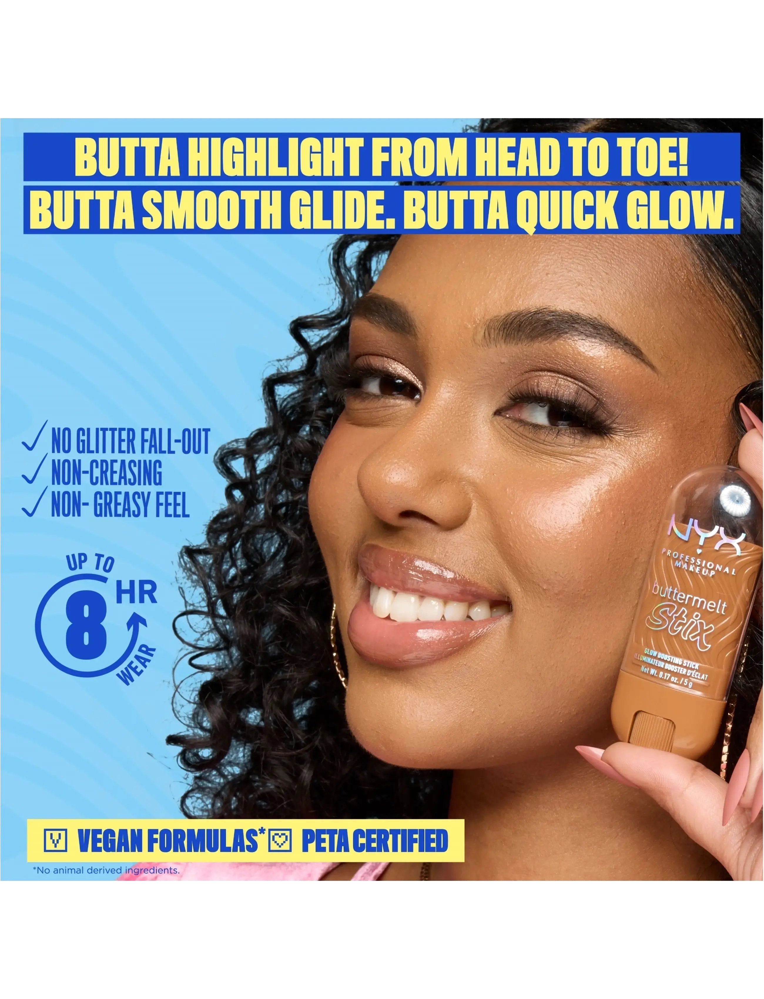 NYX Professional Makeup - NYX Professional Makeup Buttermelt Glaze Highlighter Stix - makeup - 12 it's giving melt - 1