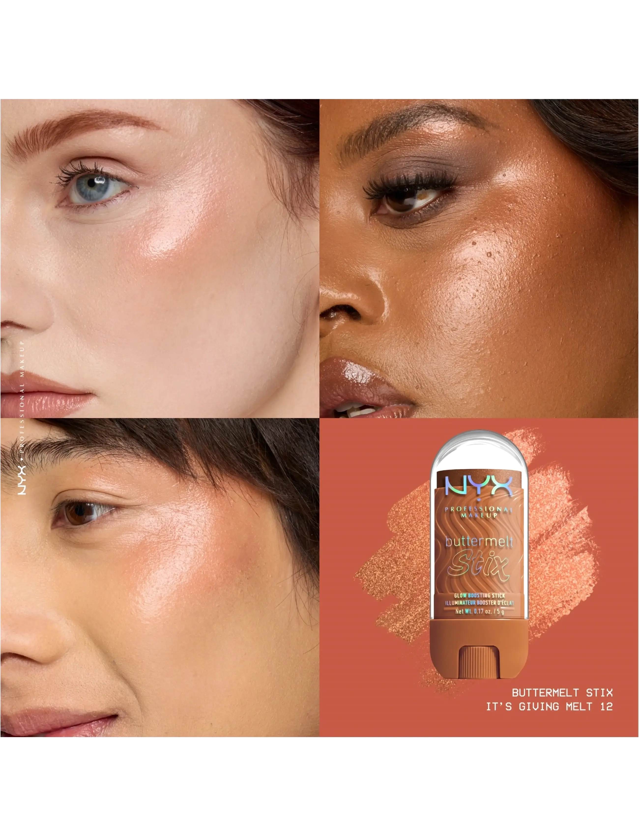 NYX Professional Makeup - NYX Professional Makeup Buttermelt Glaze Highlighter Stix - makeup - 12 it's giving melt - 2