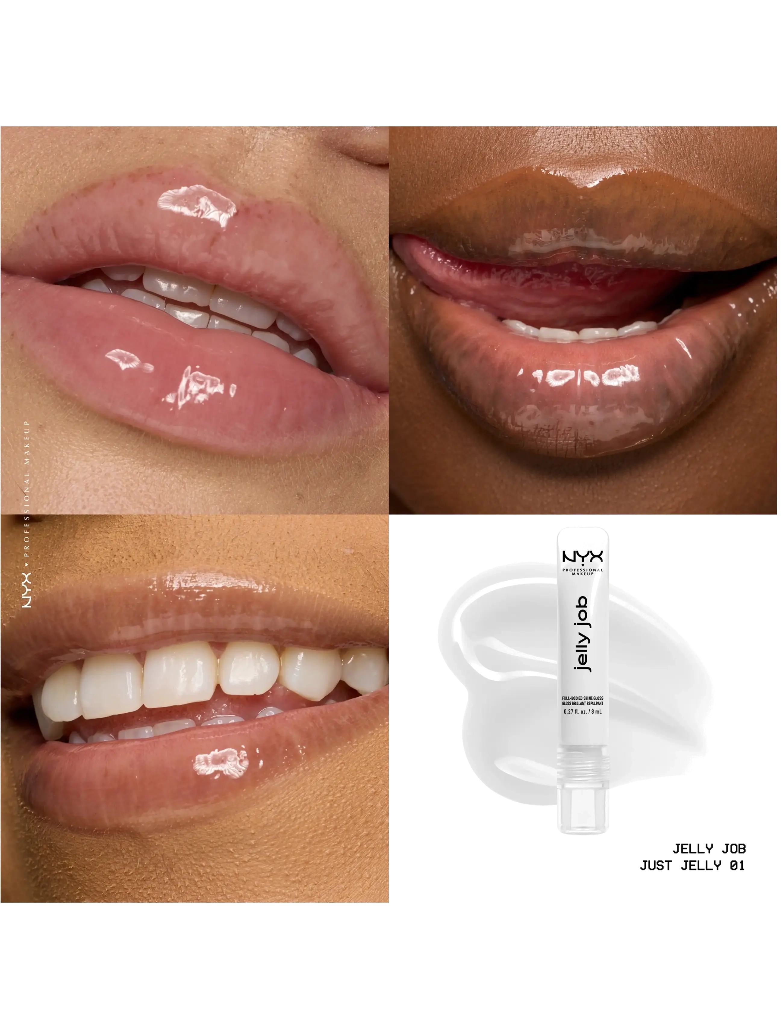 NYX Professional Makeup - NYX Professional Makeup Jelly Job Lip gloss - makeup - 01 just jelly - 2