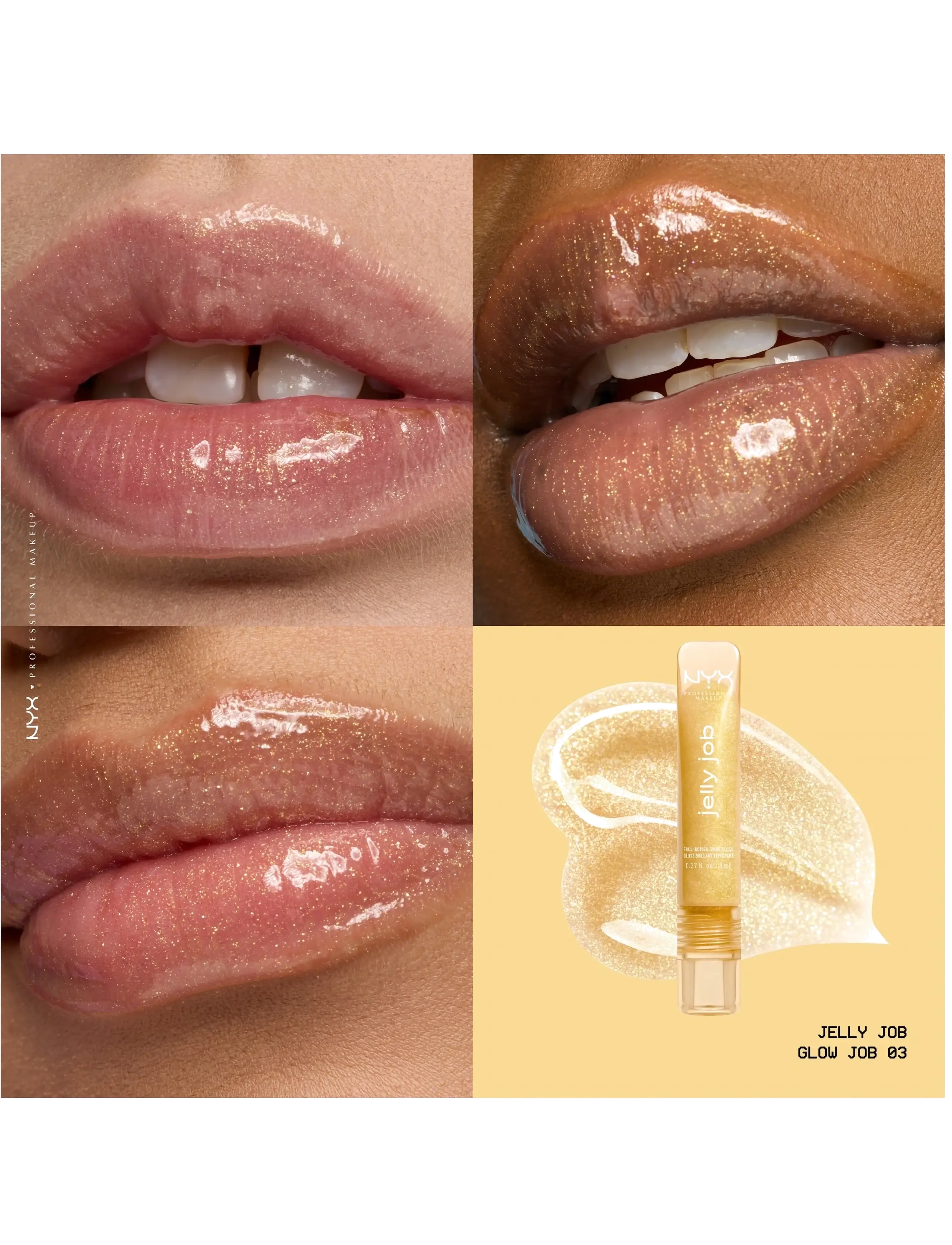 NYX Professional Makeup - NYX Professional Makeup Jelly Job Lip gloss - festtøj til outletpriser - 03 glow job - 2