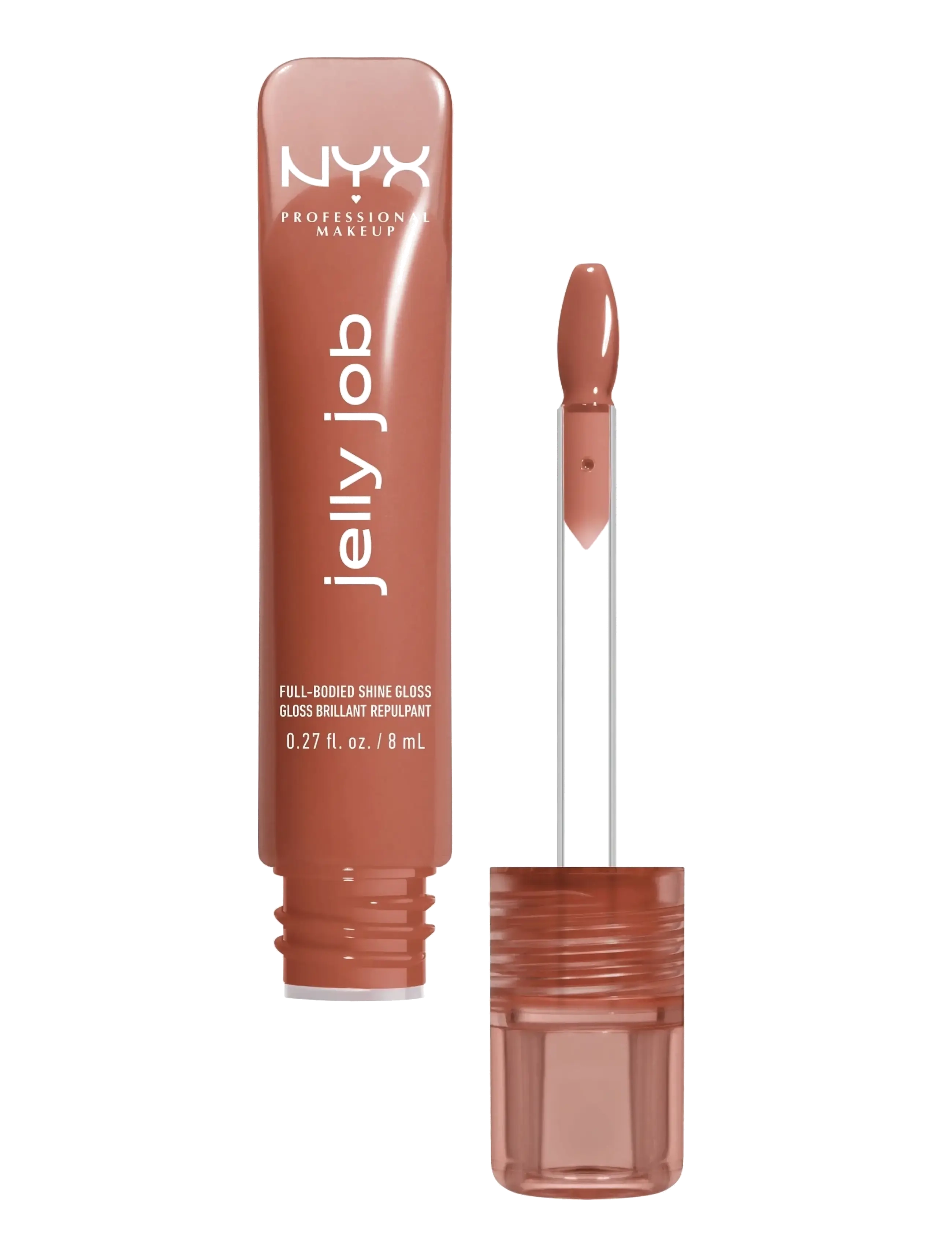 NYX Professional Makeup Nyx Professional Makeup Jelly Job Lip Gloss, 8 ml, Brown, Læber > Lipgloss, Dame