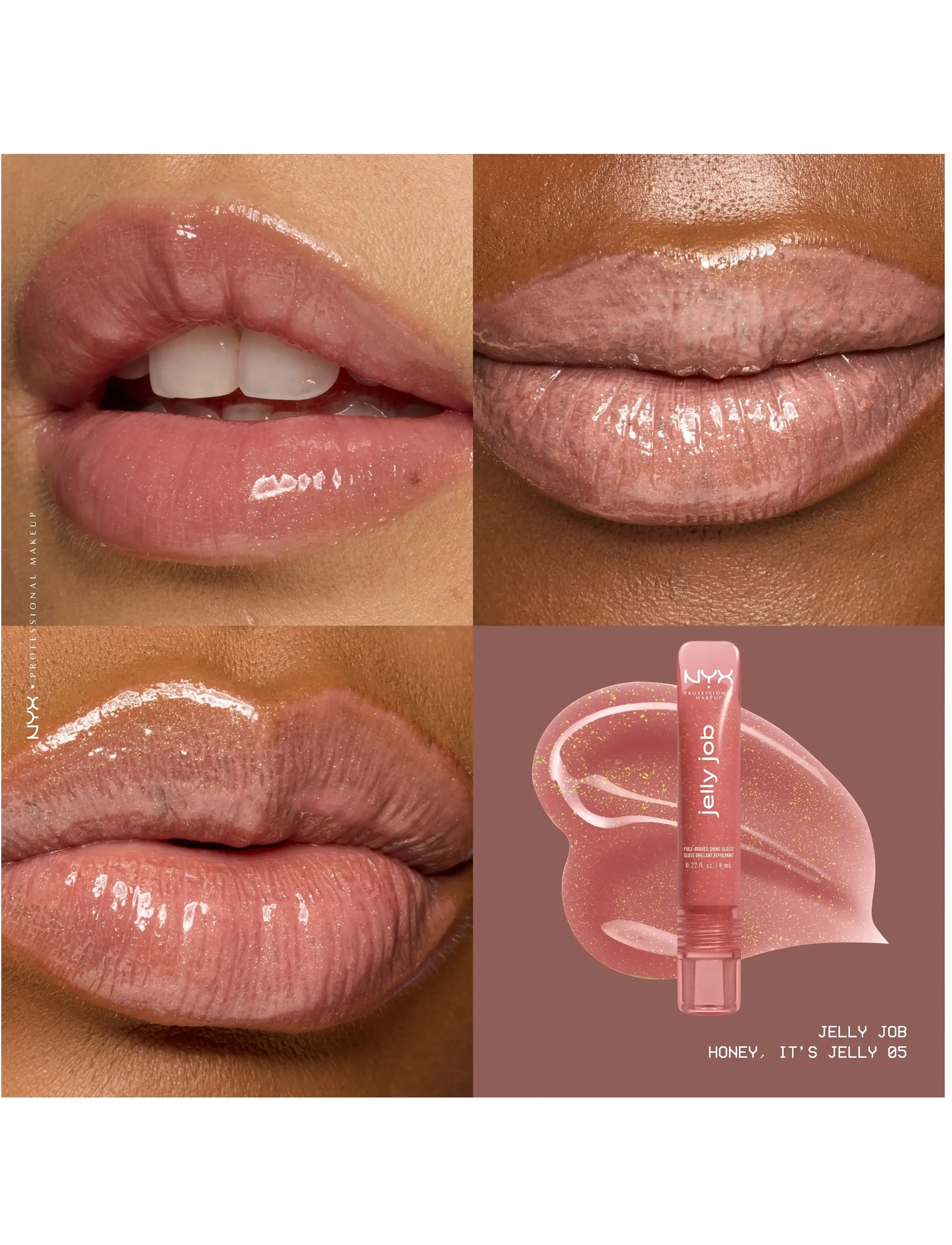NYX Professional Makeup - NYX Professional Makeup Jelly Job Lip gloss - makeup - 05 honey it's jelly - 2